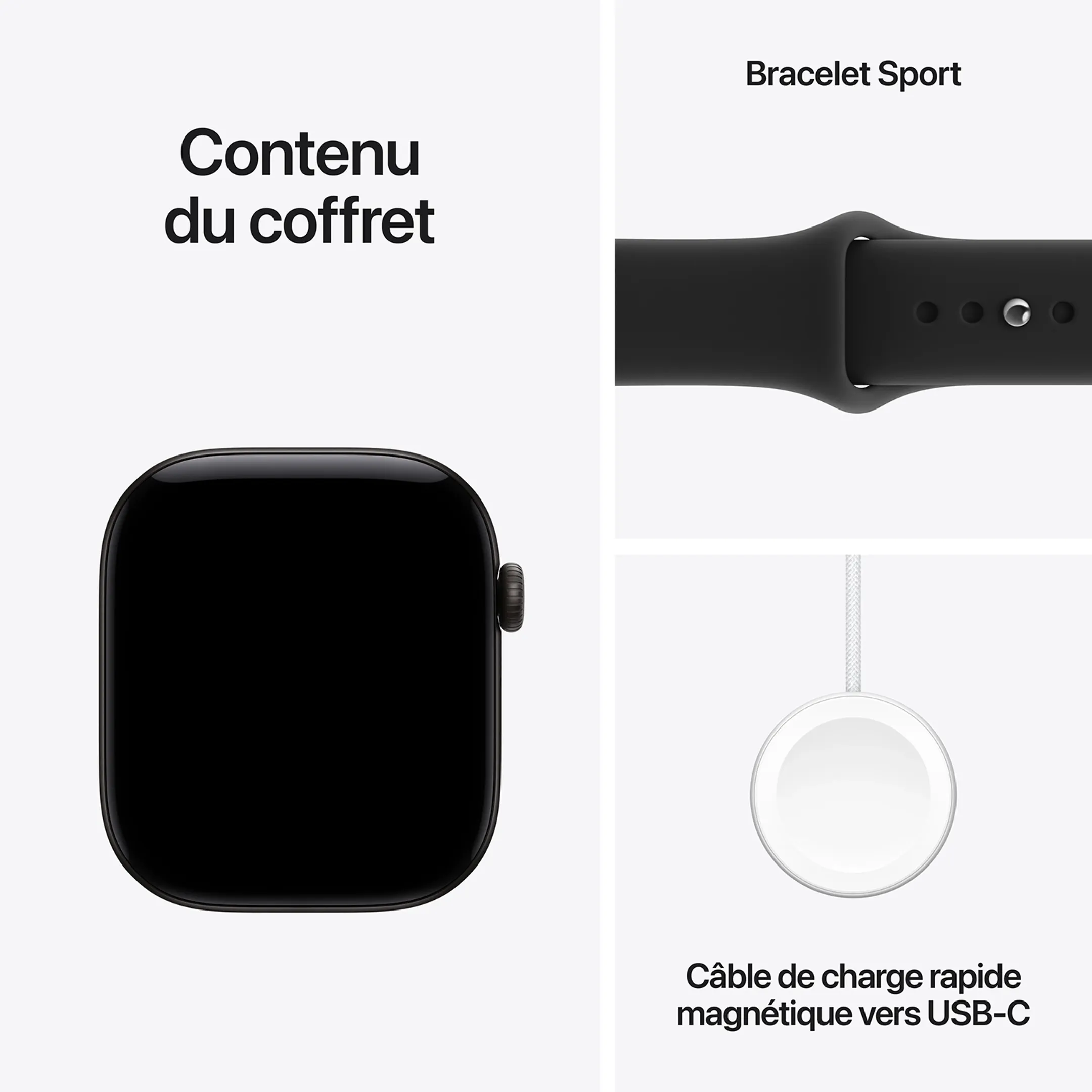 Watch Series 12 GPS - 46mm Black Aluminum - Sport Band S/M