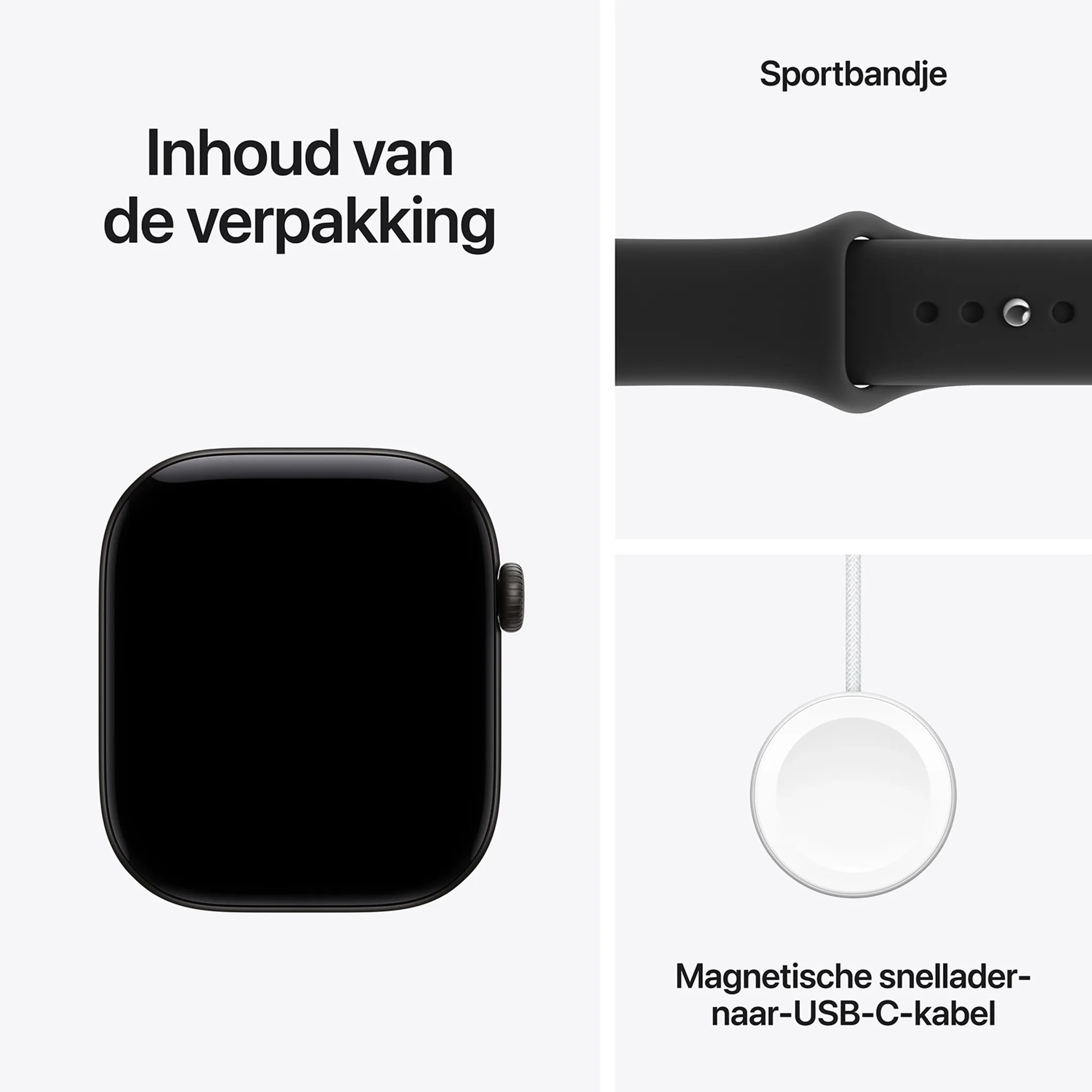 Watch Series 12 GPS - 46mm Black Aluminum - Sport Band S/M
