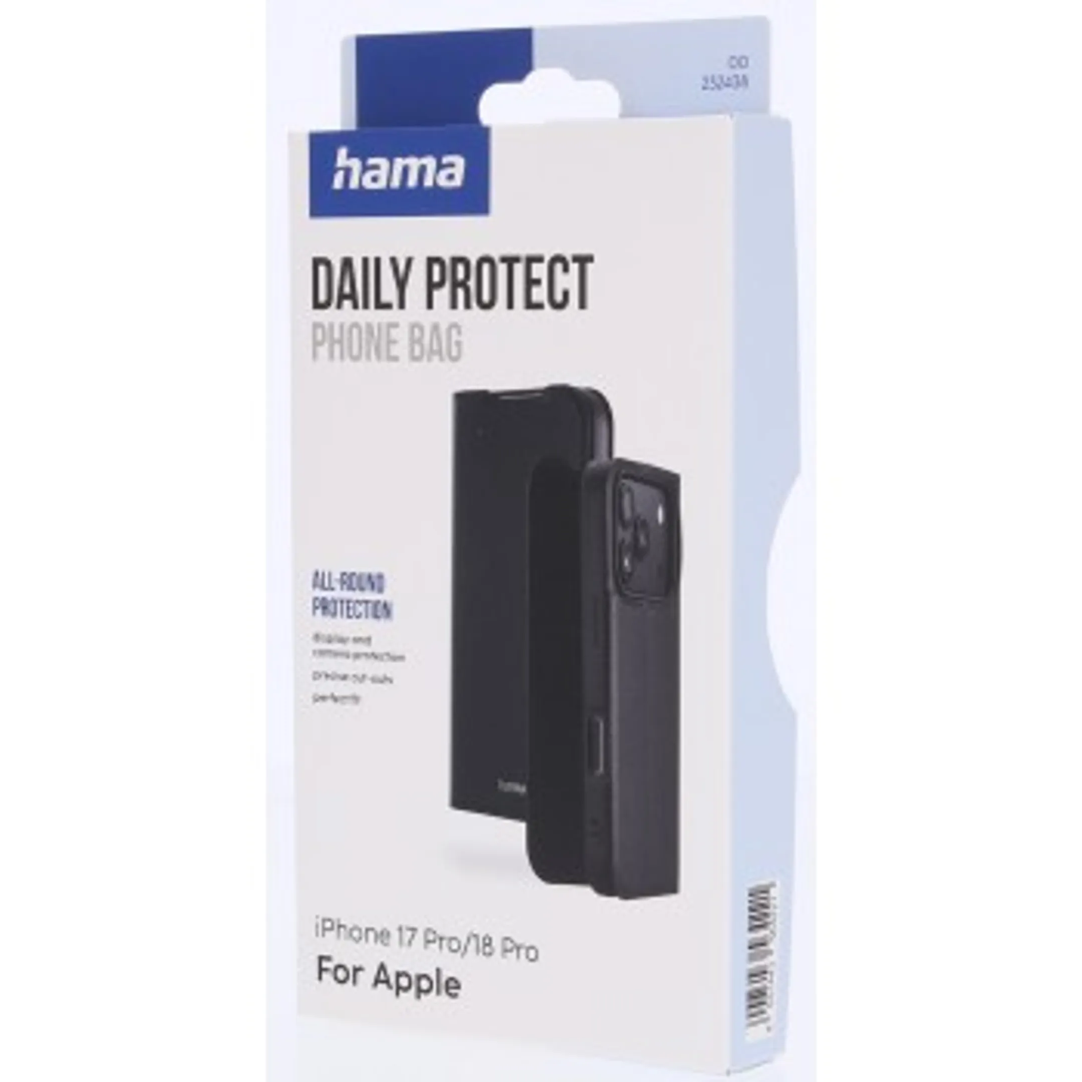 Étui de protection "Daily Protect" pour Apple iPhone 17 Pro/18 Pro - Noir