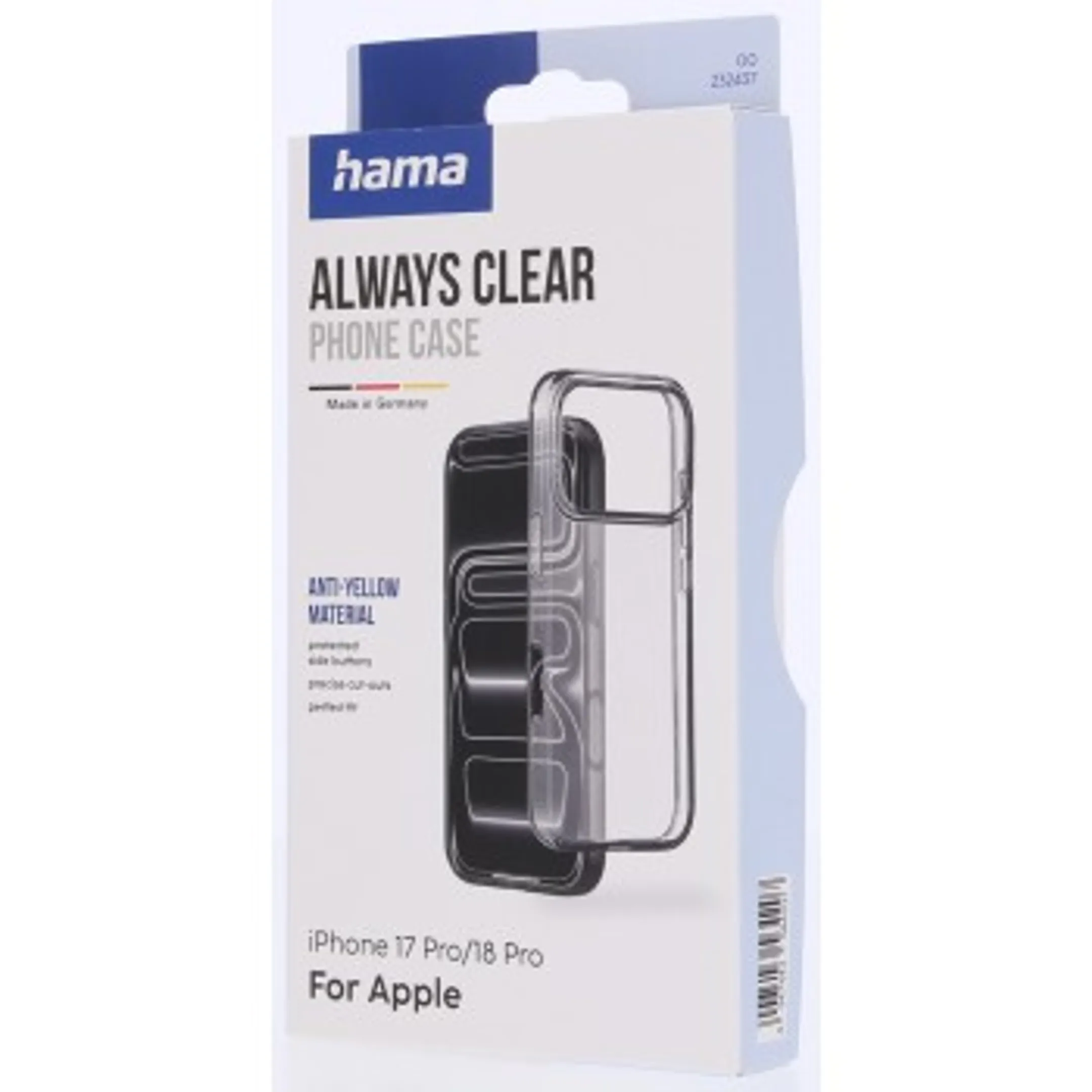 Coque de téléphone « Always Clear » pour Apple iPhone 17 Pro/18 Pro - Transparente