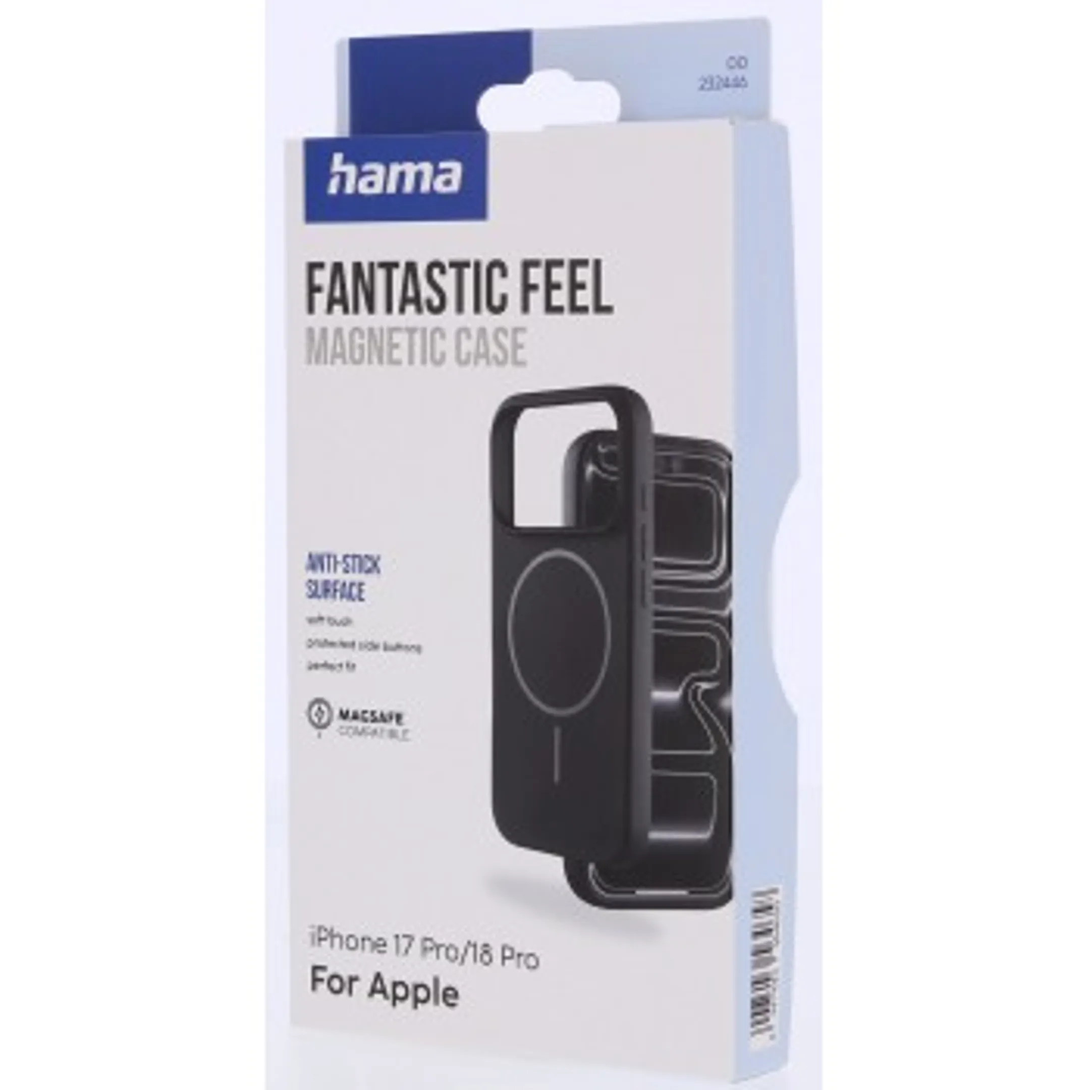 Coque de téléphone « Fantastic Feel » pour iPhone 17 Pro/18 Pro, magnétique - Noir