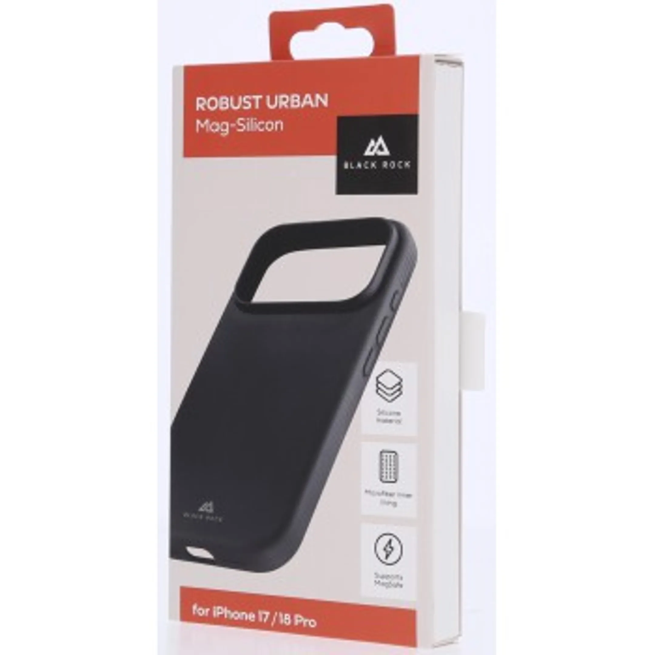 Telefoonhoesje "Urban Robust" voor Apple iPhone 17 Pro/18 Pro, magnetisch - Zwart