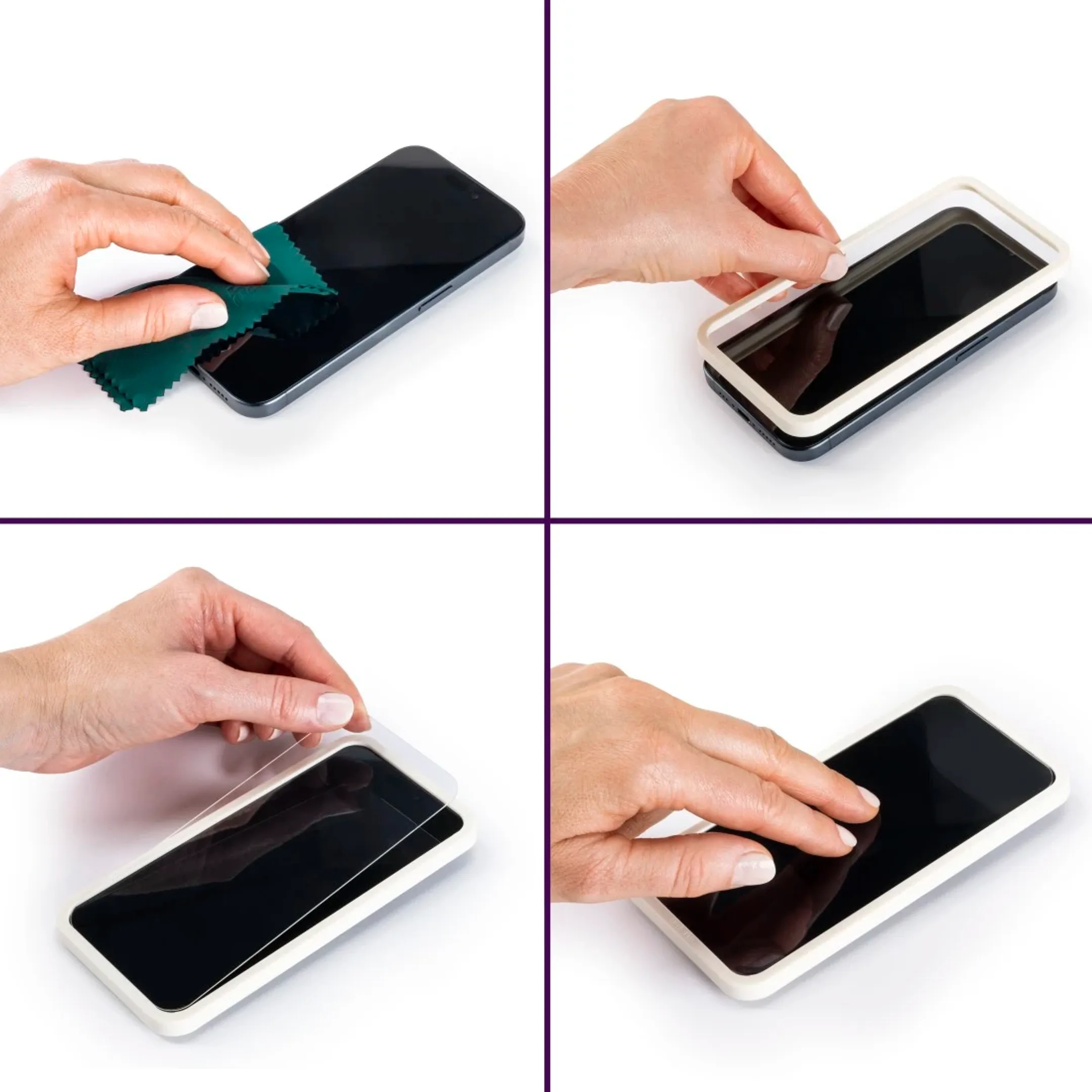 Screenprotector "Extreme Protect" voor Apple iPhone 17 Pro/18 Pro - Montagehulp