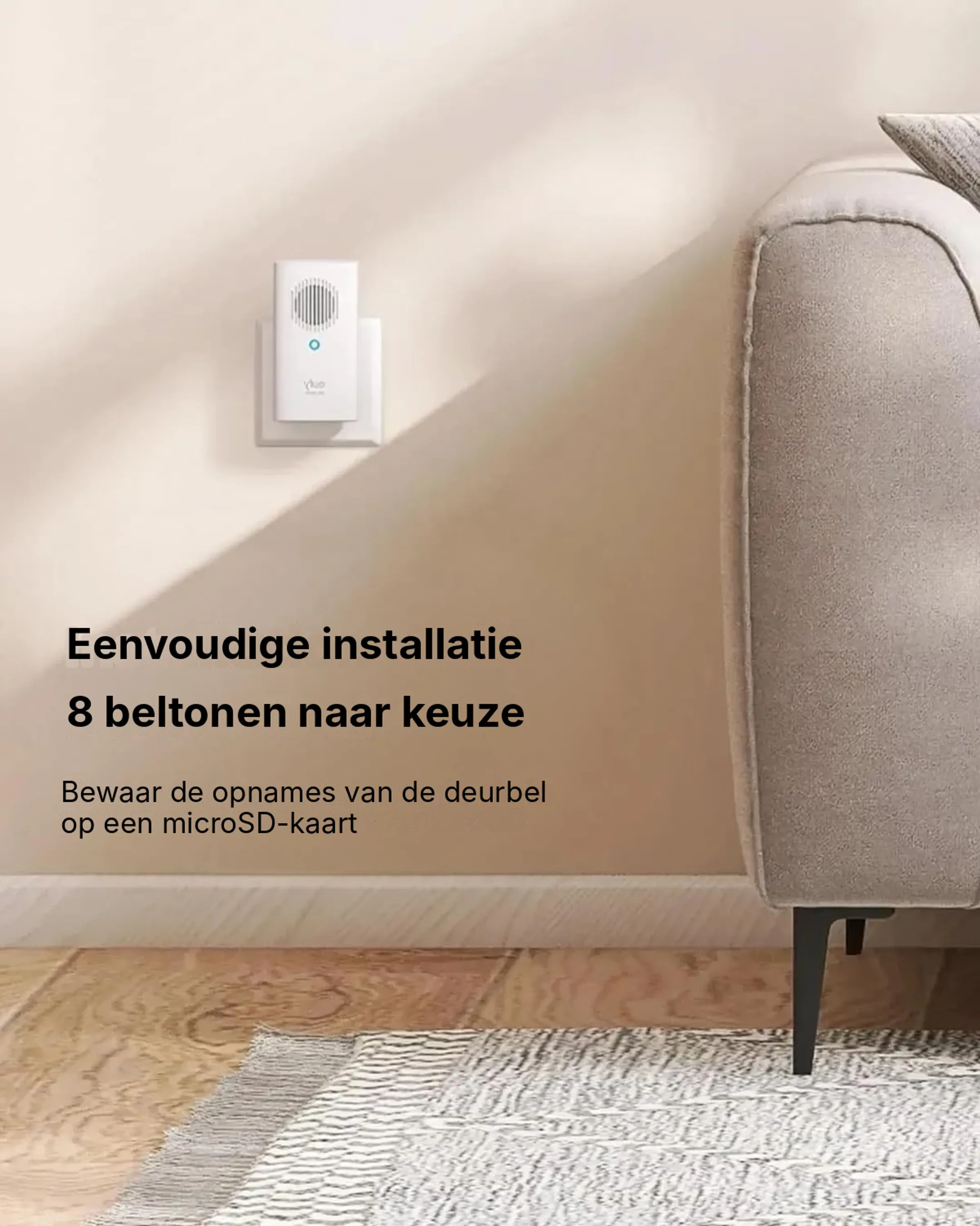 Deurbelgong voor E340/C30/C31 (T8023321) - Wit