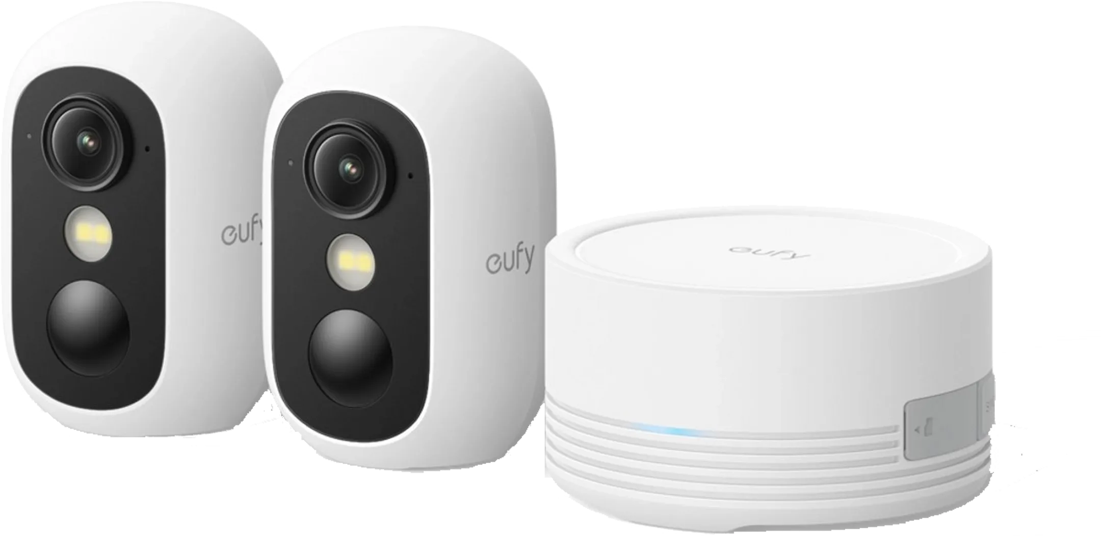 Caméra de sécurité sans fil eufyCam C35 - kit 2 caméras - blanc