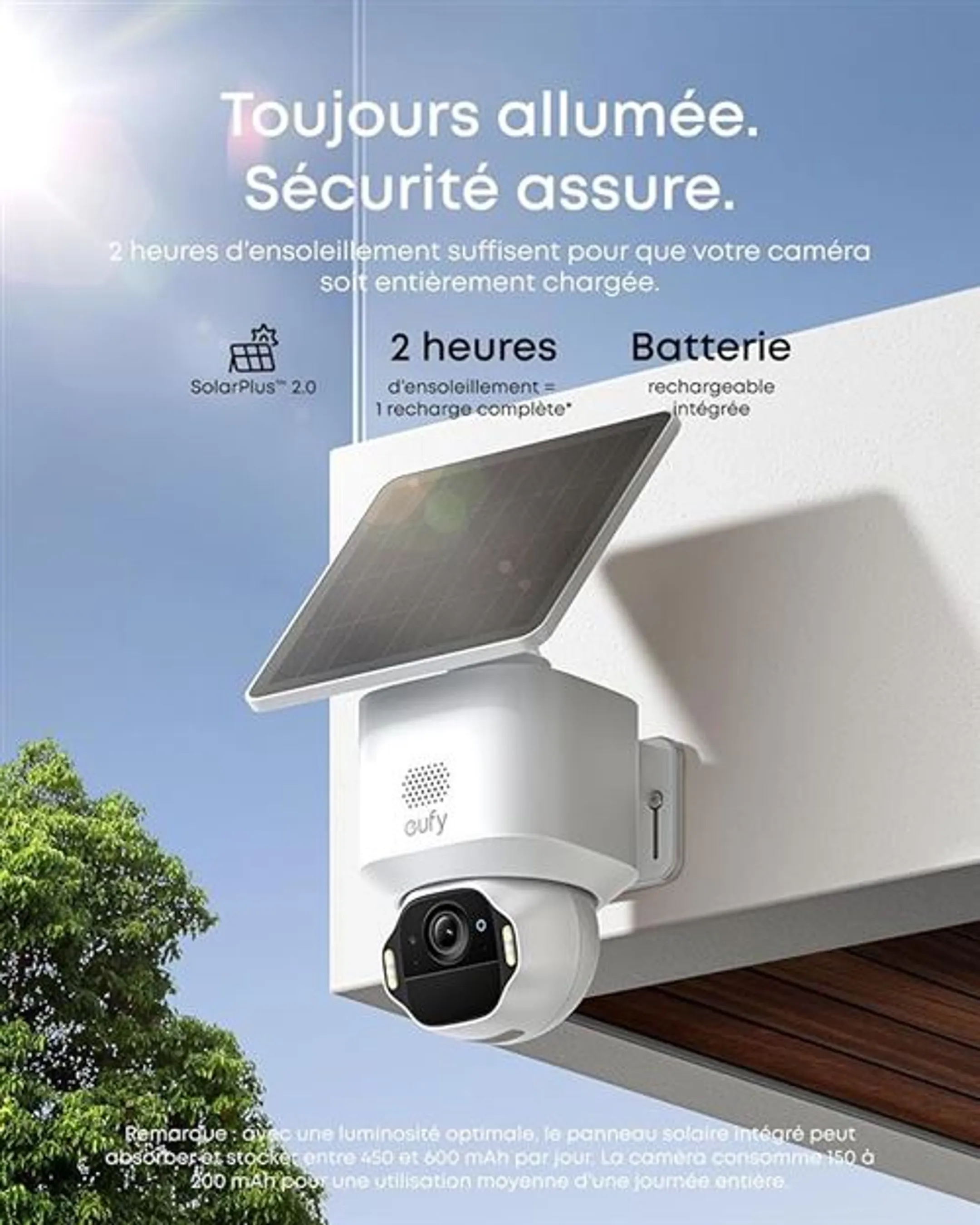 Caméra de sécurité sans fil SoloCam E42 - intérieur & extérieur