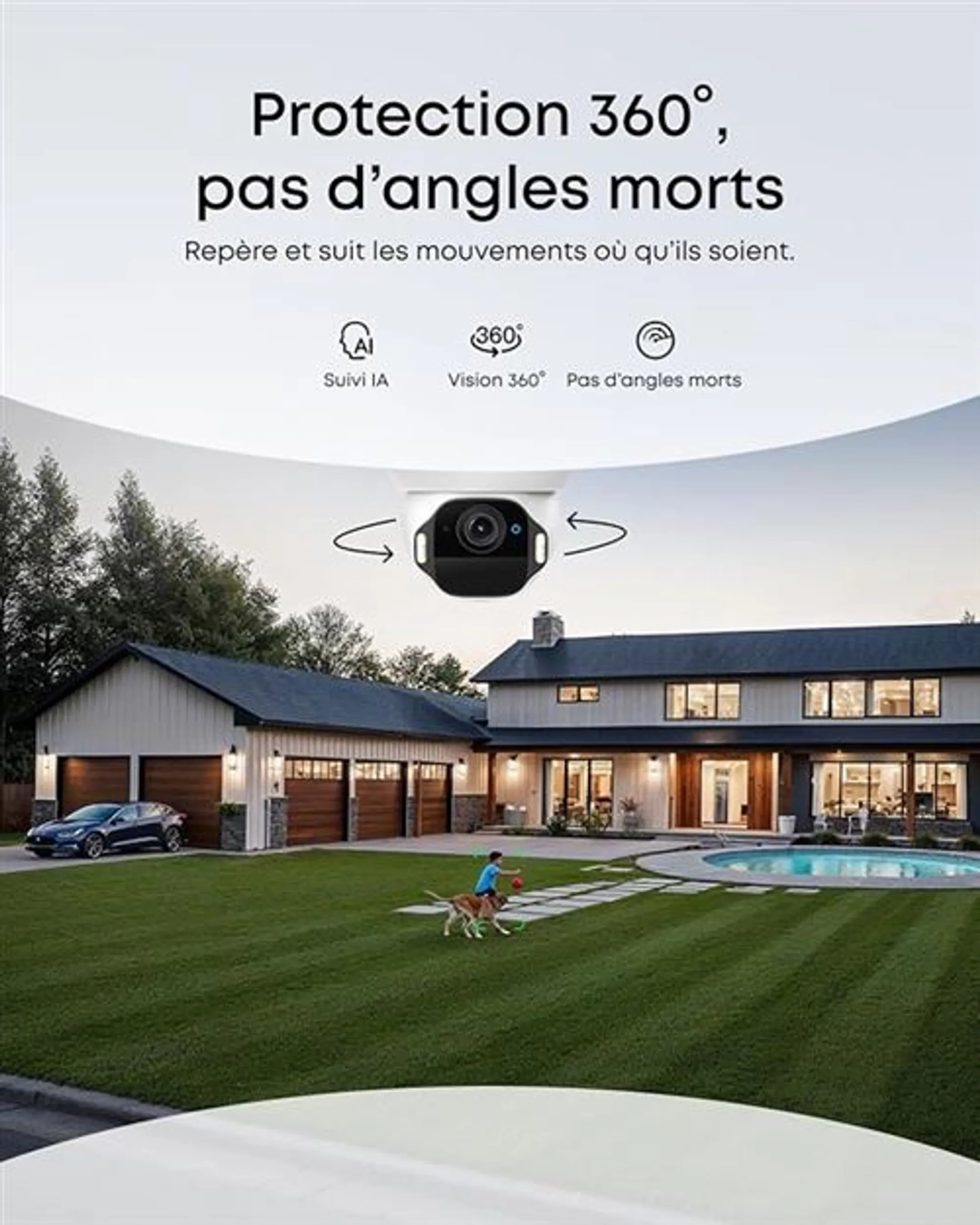 Caméra de sécurité sans fil SoloCam E42 - intérieur & extérieur