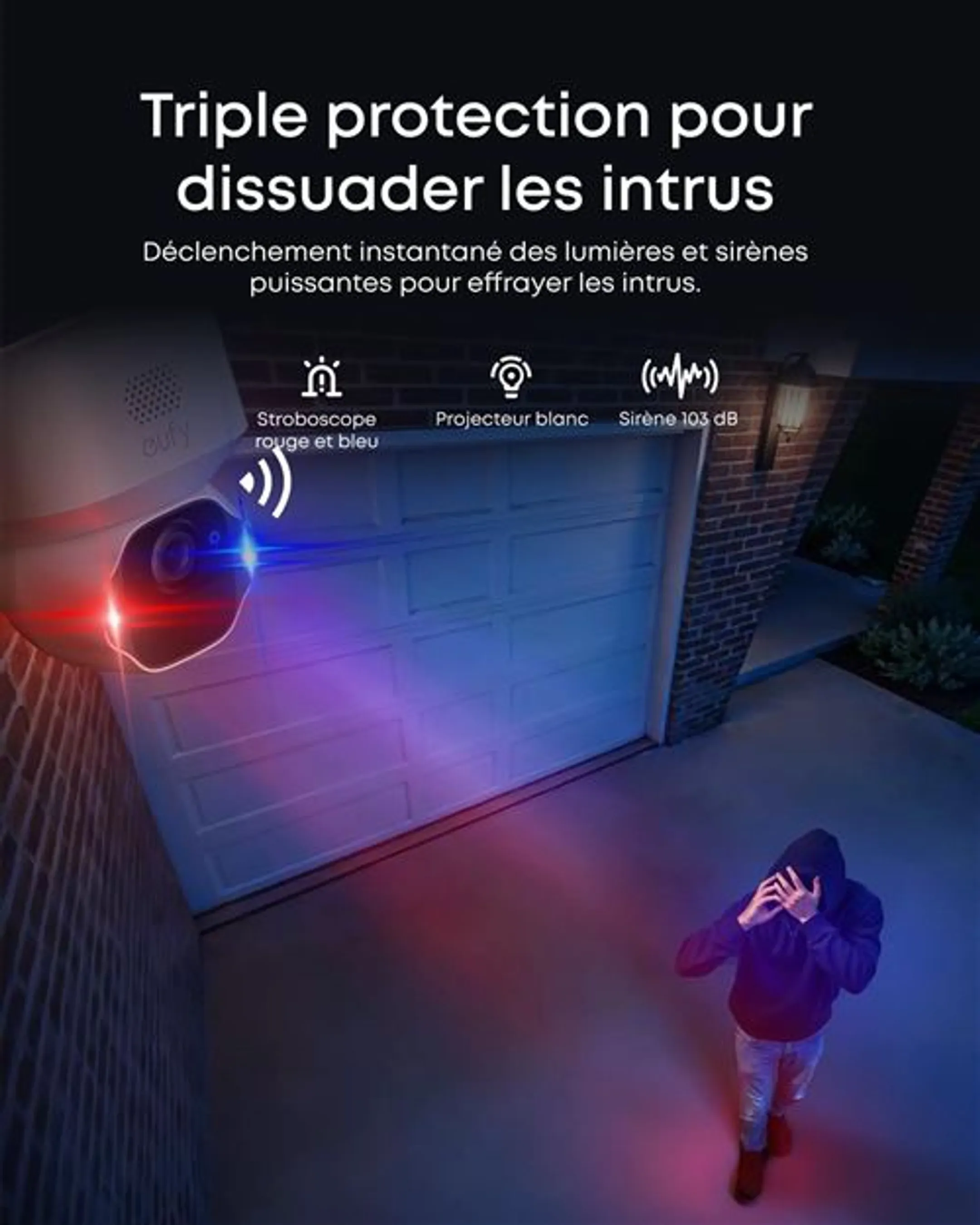 Caméra de sécurité sans fil SoloCam E42 - intérieur & extérieur