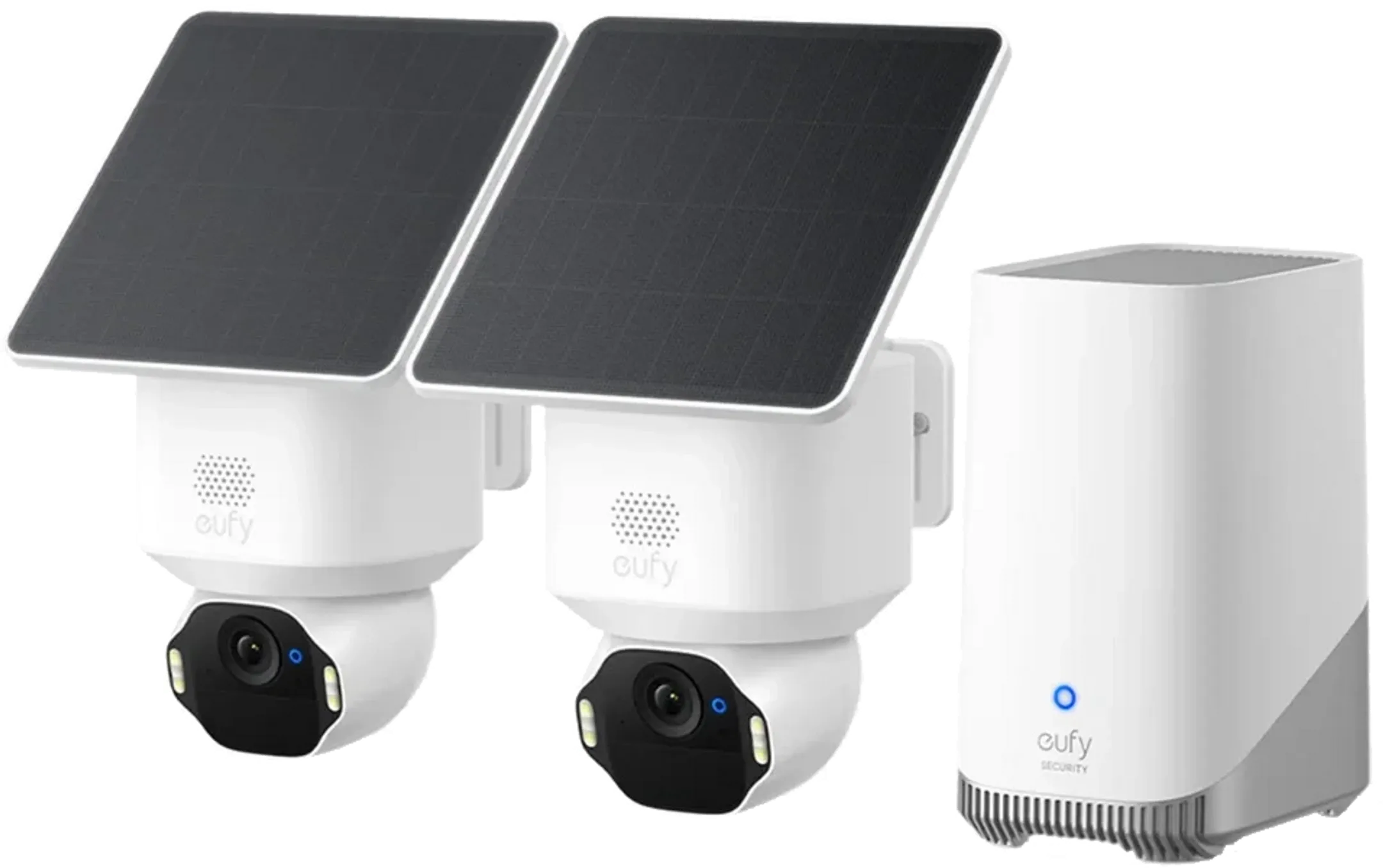 SoloCam E42 - Kit 2 caméras - Caméra extérieure intelligente - Blanc