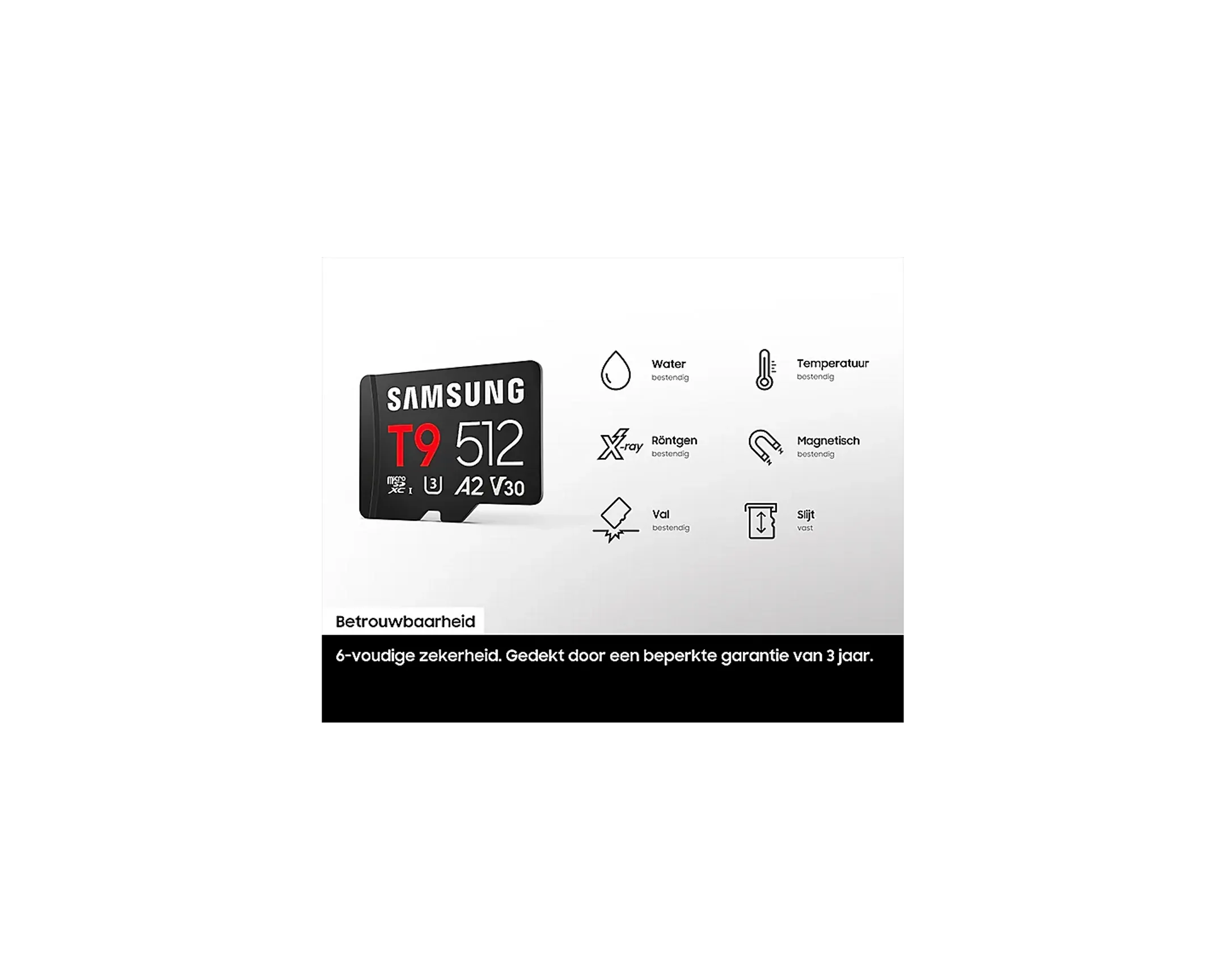 T9 microSDHC™ 128GB Geheugenkaart + Card reader