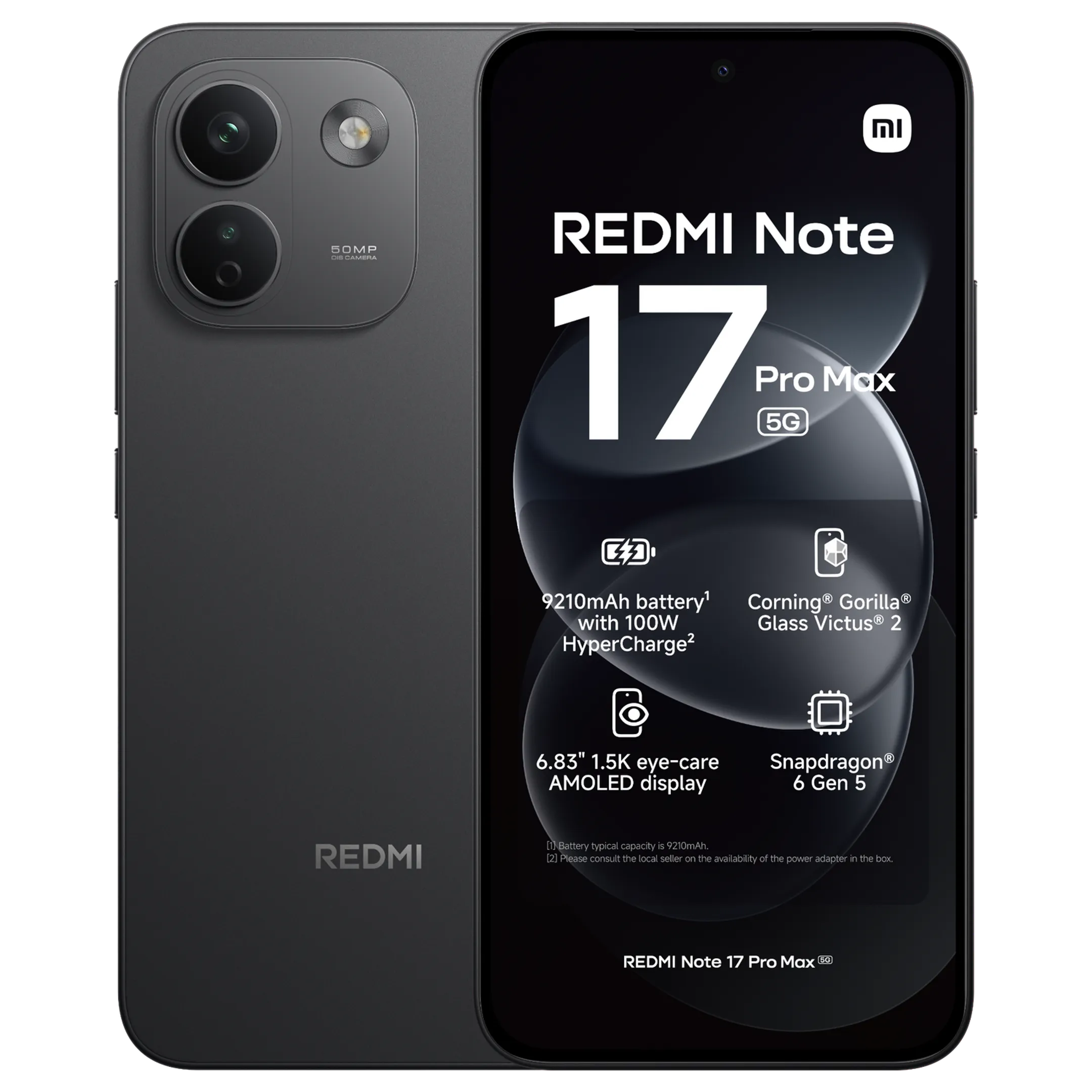 Redmi Note 17 Pro Max 5G 512GB - Zwart