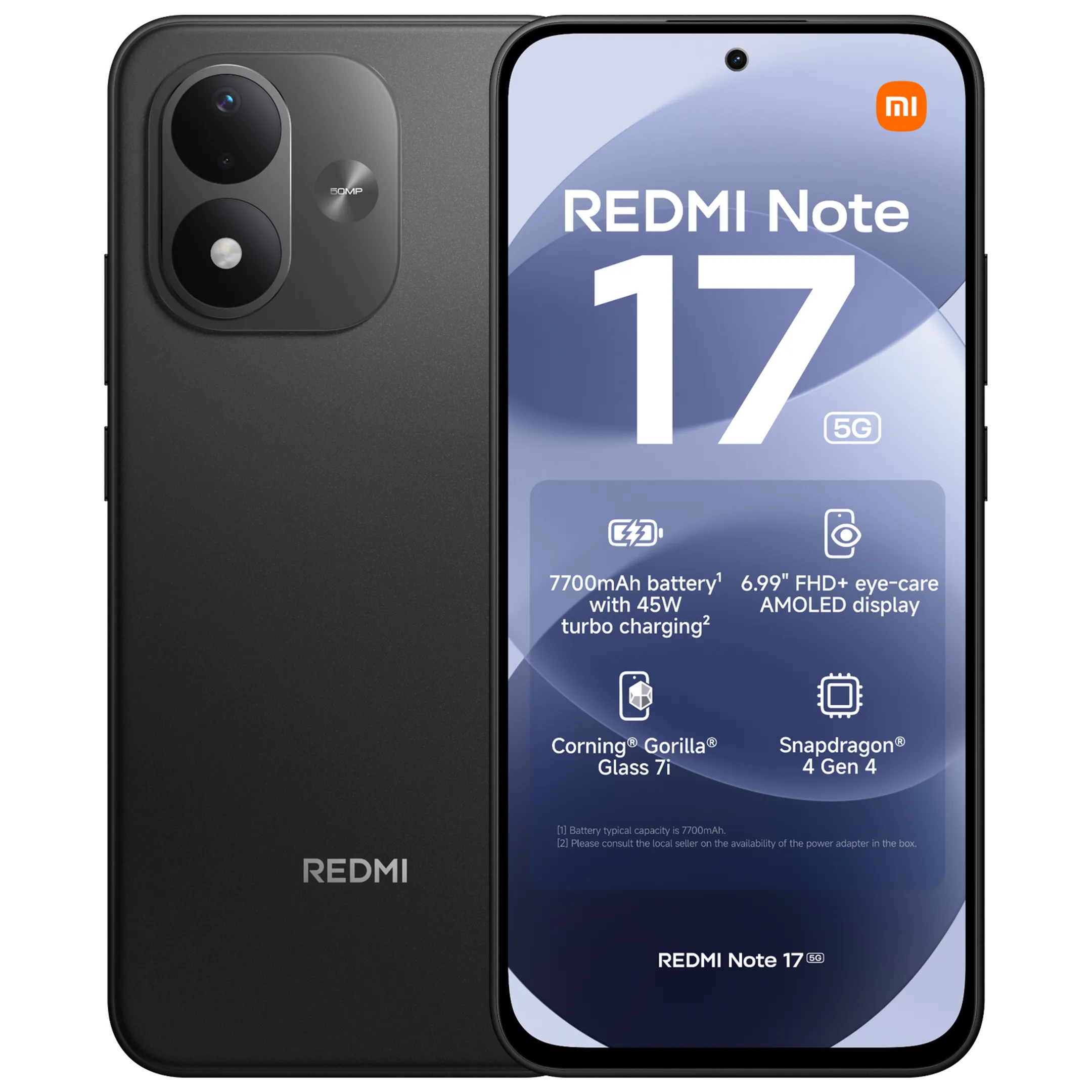 Redmi Note 17 5G 128GB - Zwart