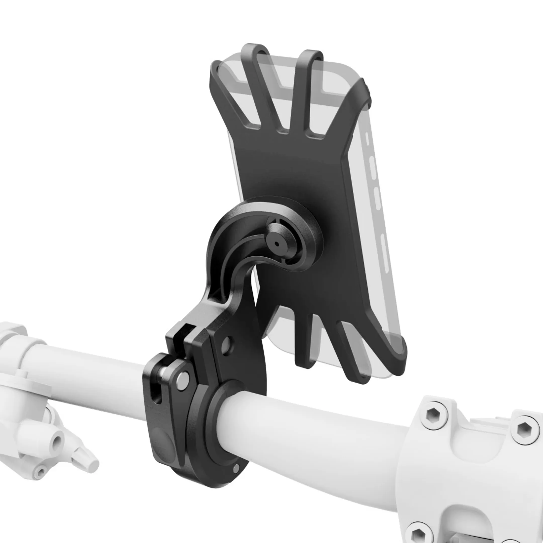Support pour téléphone portable pour vélo électrique, montage rapide, en silicone, orientable, universel