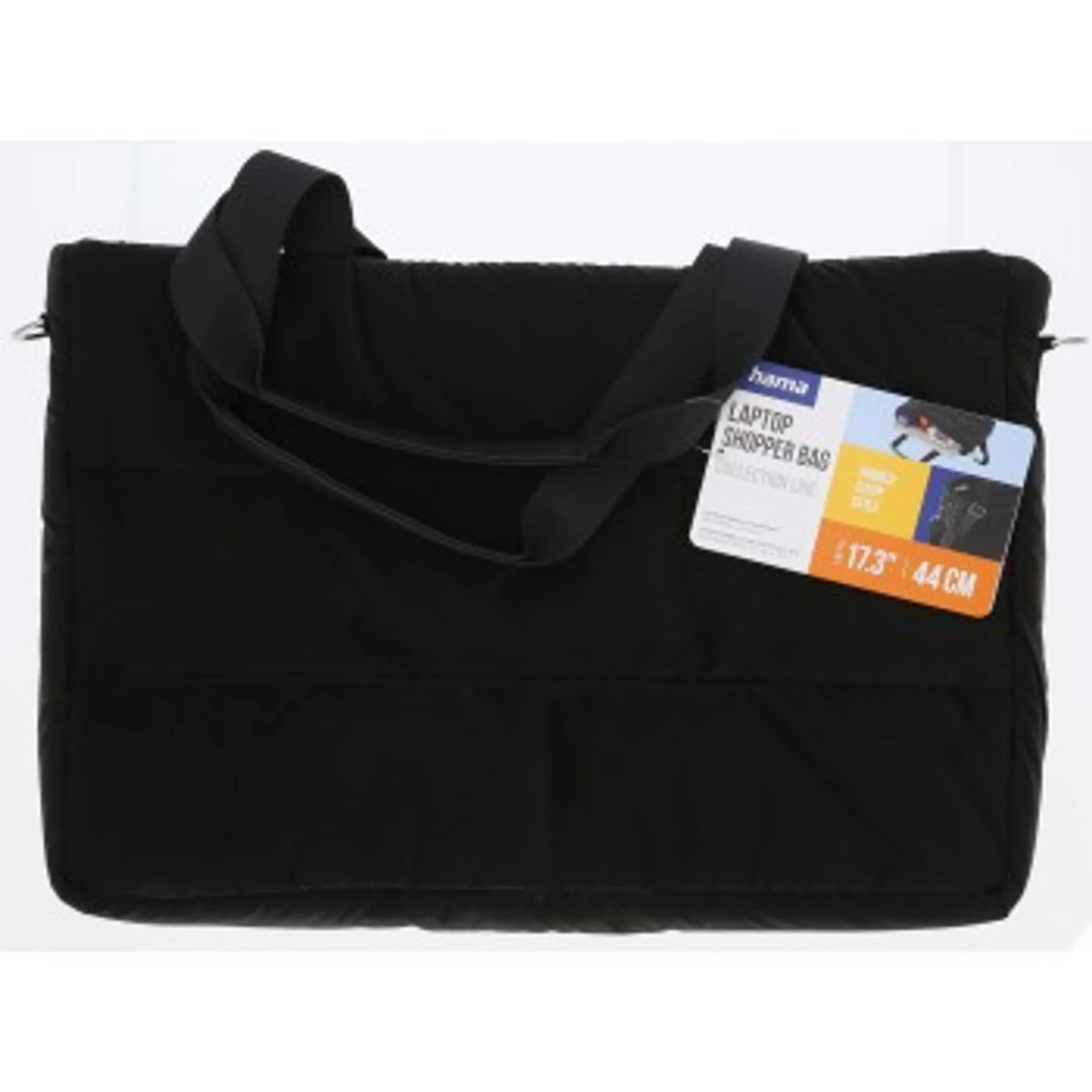 Laptop-tas "Stepp", shopper, tot 44 cm (17,3"), zwart