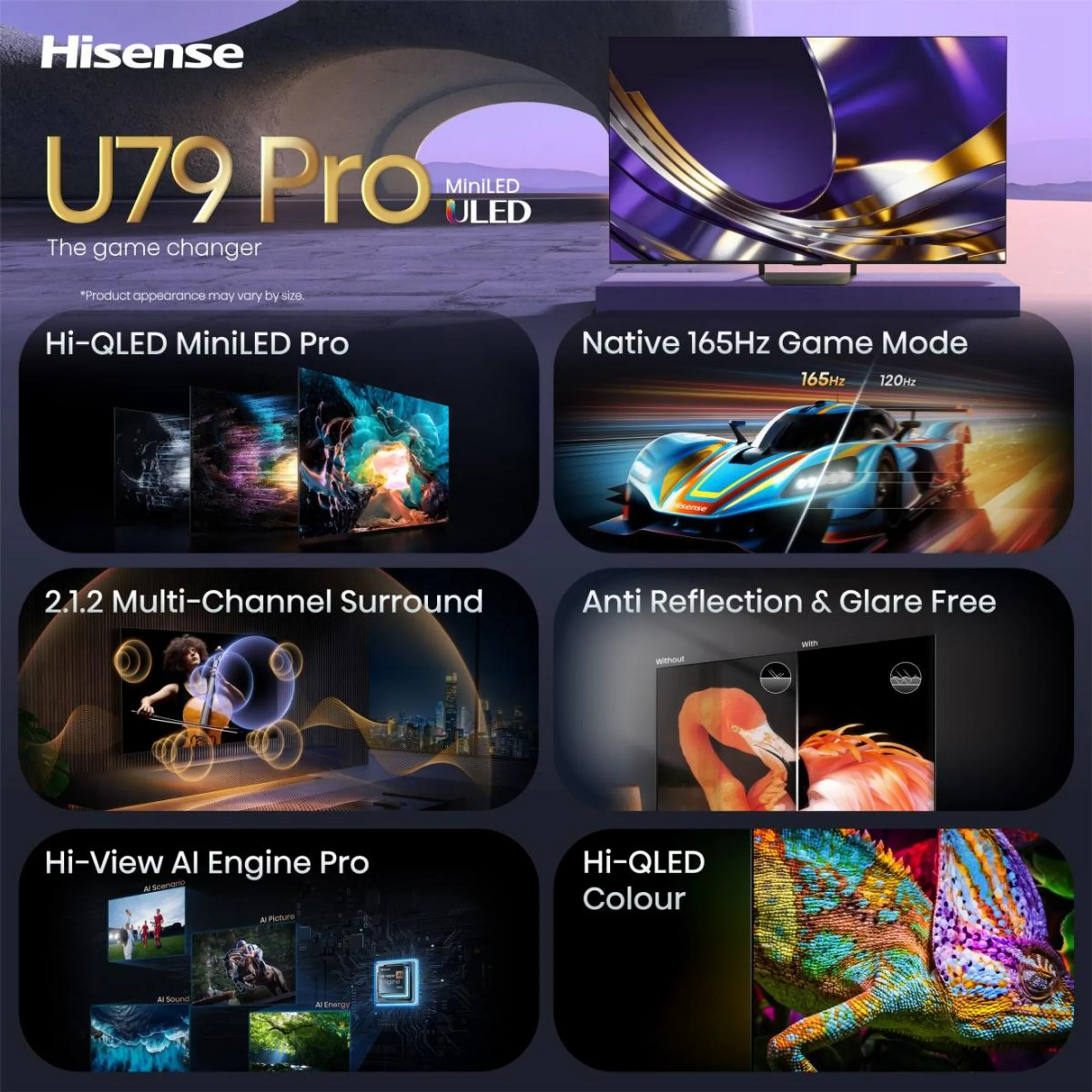 ULED MiniLED 4K TV 85U79S PRO (2026) - 85 inch