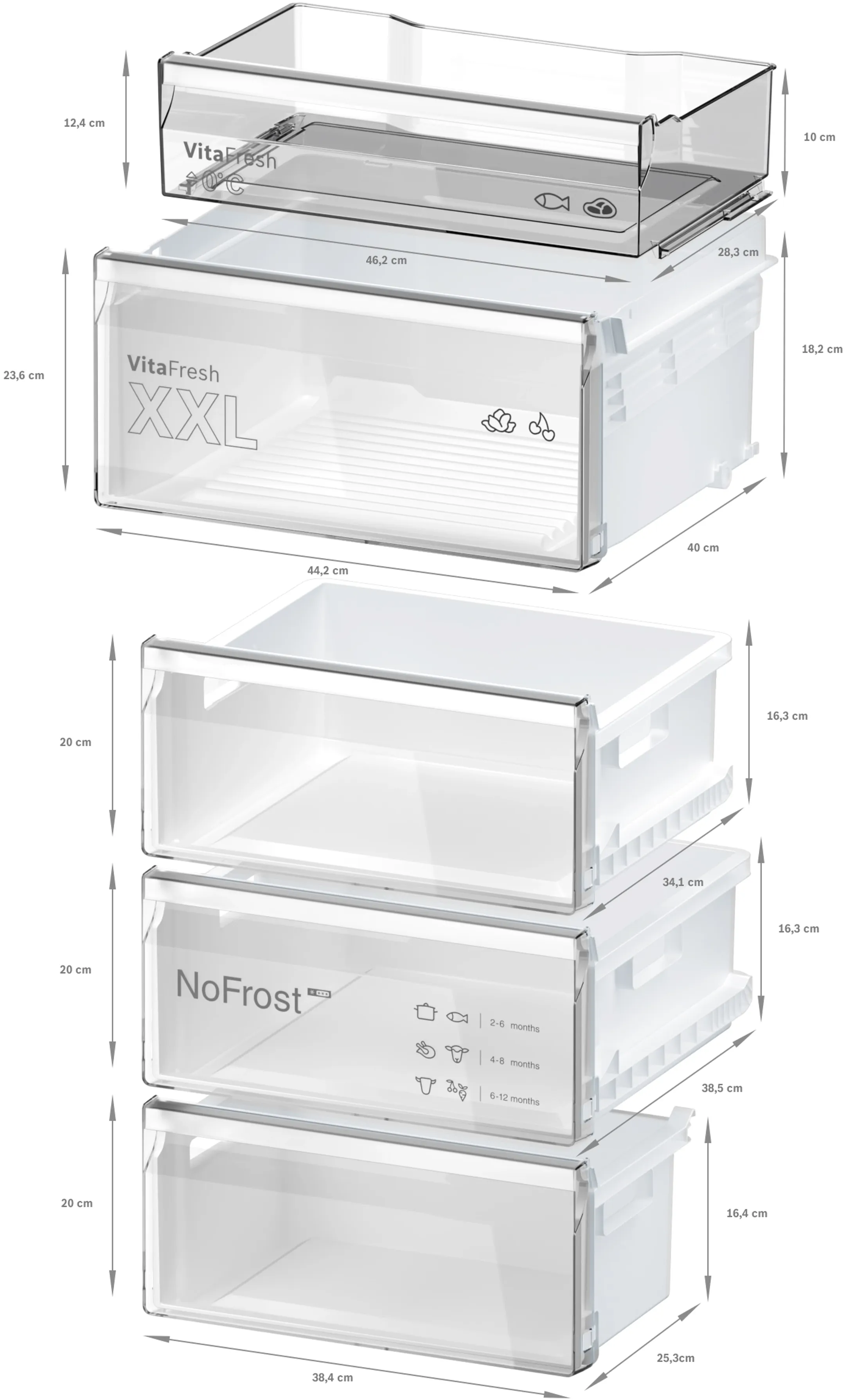 Combi frigo congélateur KGN362LBF