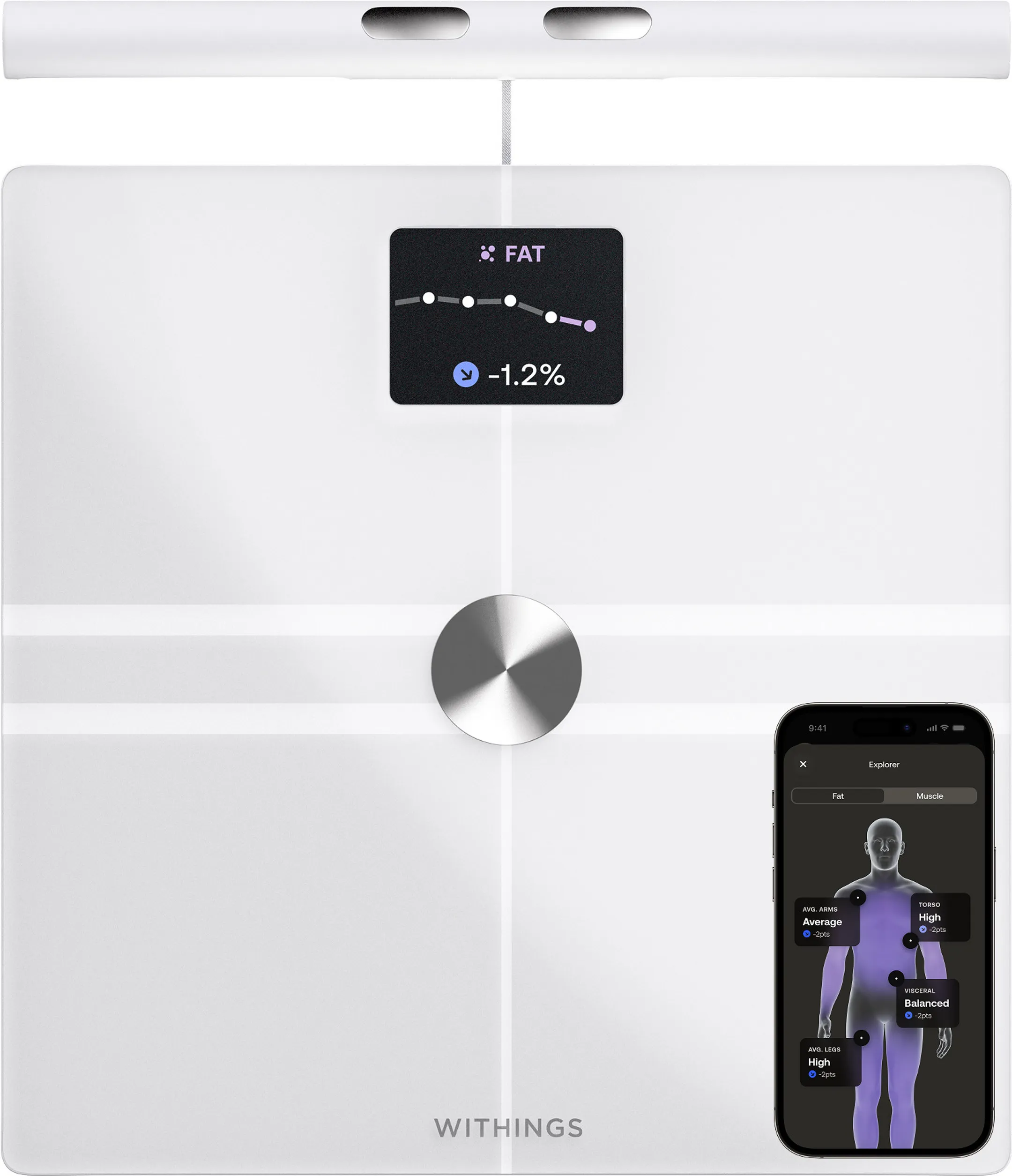 Personenweegschaal BodyFit White