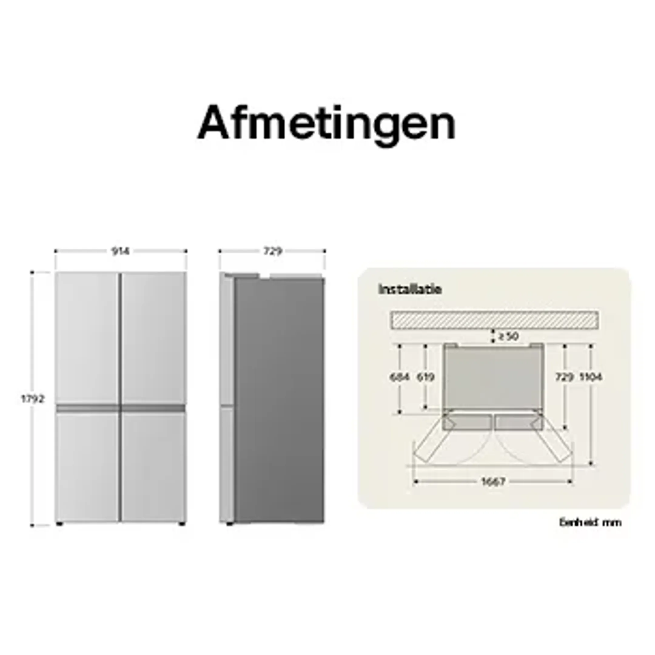 Amerikaanse koelkast GMG960EVEE