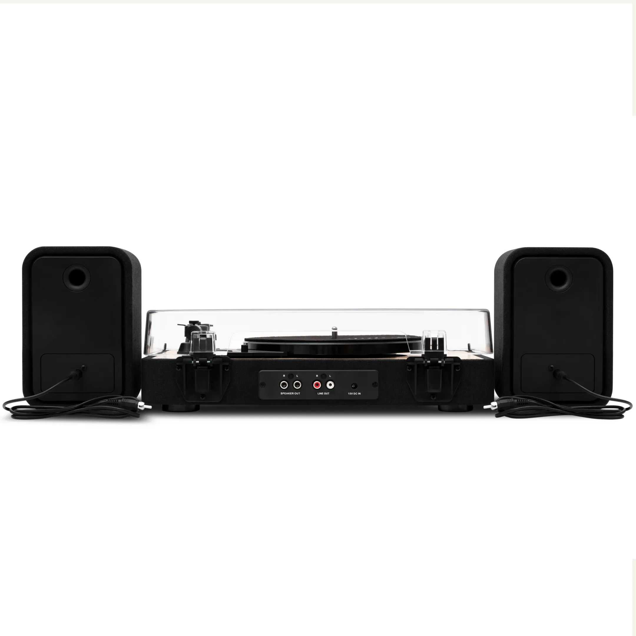 Revolution platenspeler en speakers - Zwart