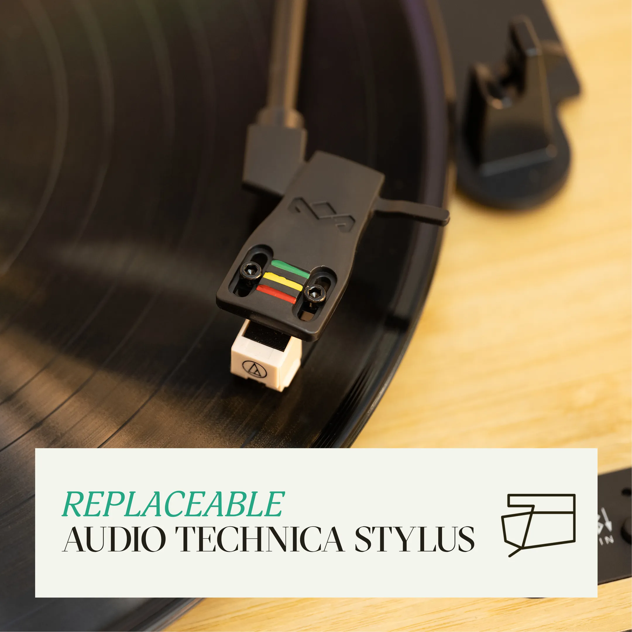 Revolution platenspeler en speakers - Zwart