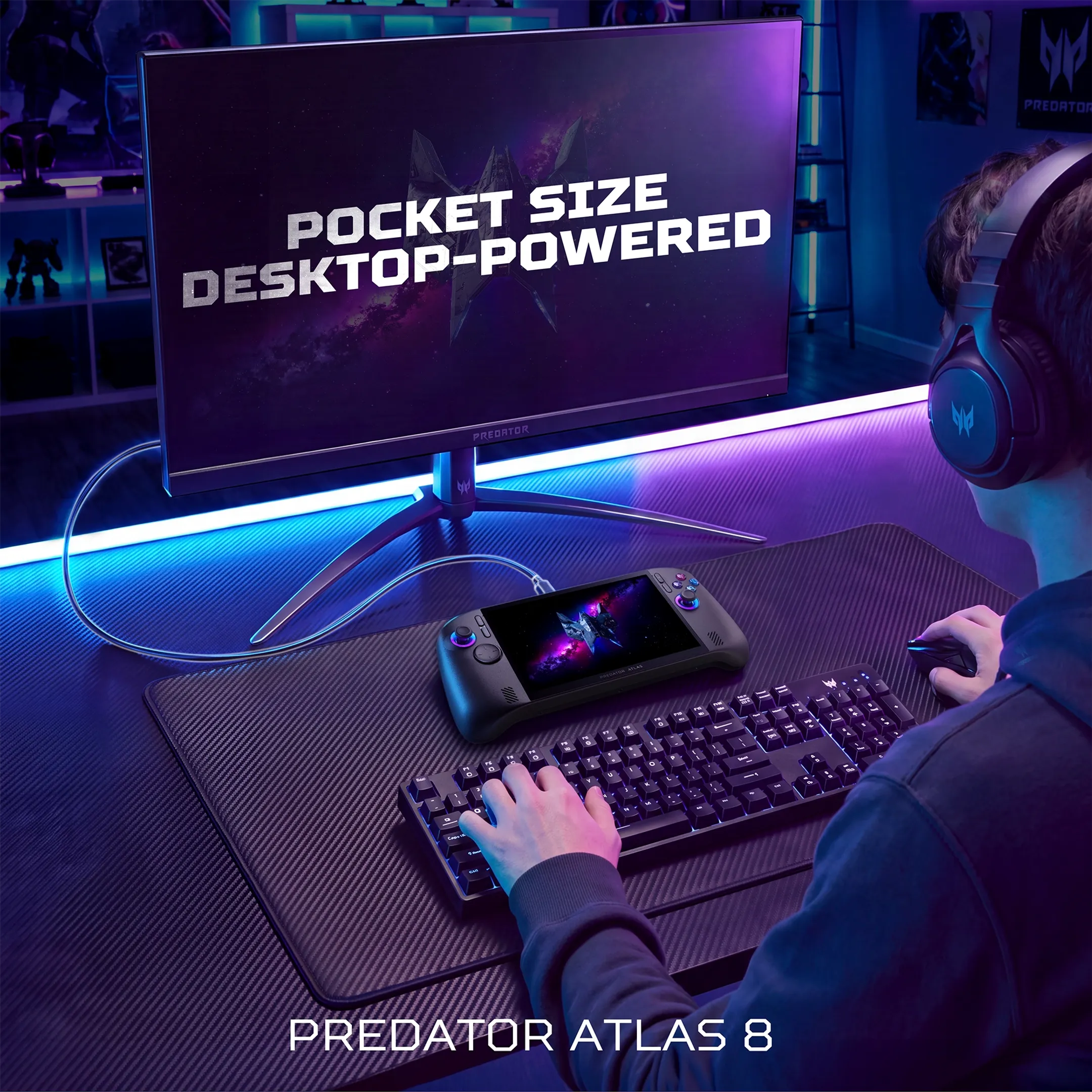 Predator Atlas 8 PA08-I51-G6AC - Console gaming portable - 24Go / 1To
