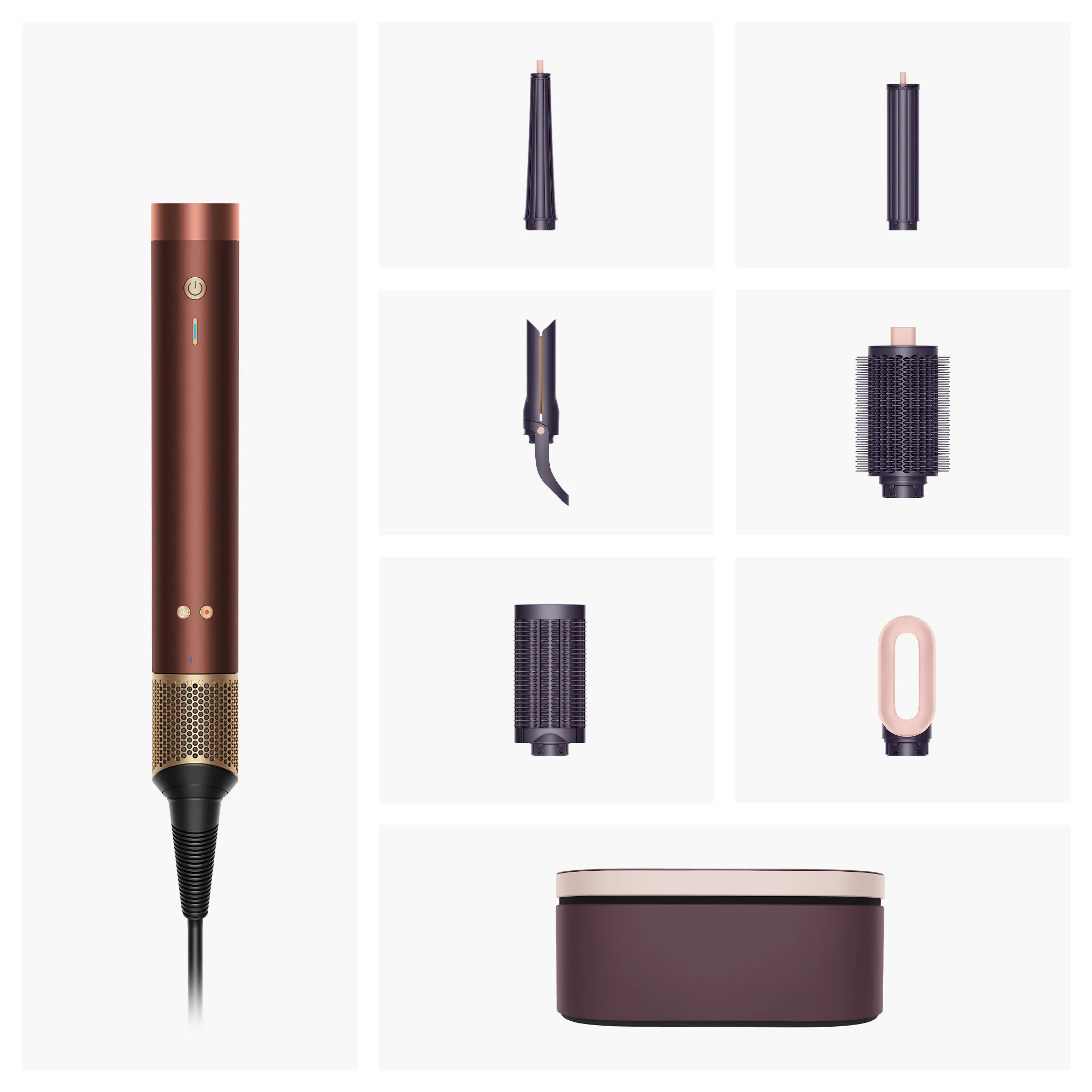 Airwrap Co-anda2x Straight + Wavy Copper Plum