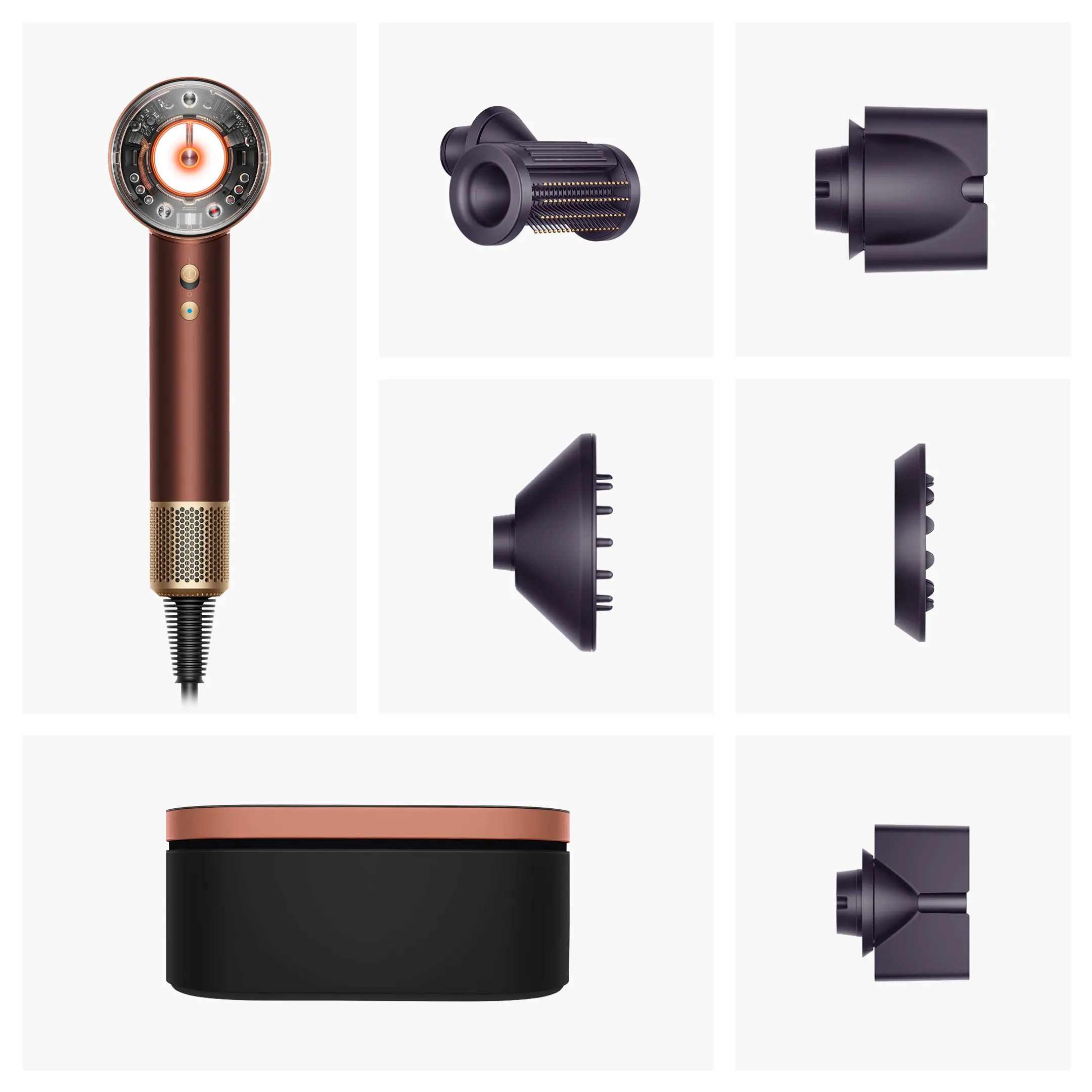 Supersonic Nural Straight + Wavy Copper Plum