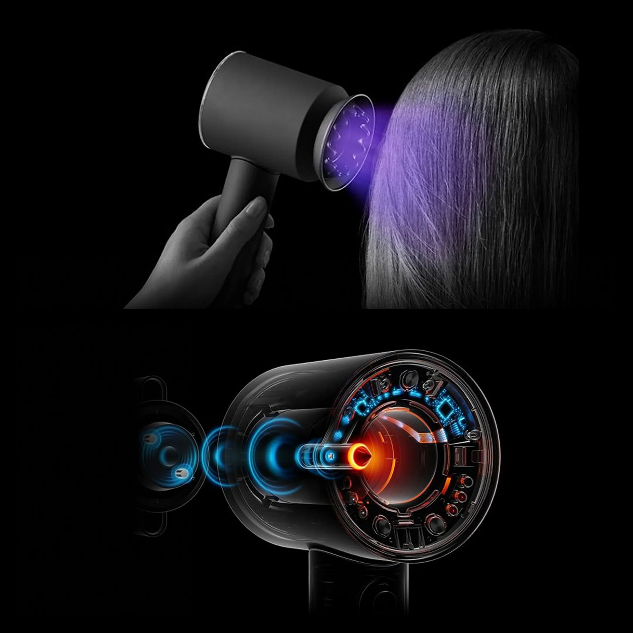 Supersonic Nural Straight + Wavy Copper Plum