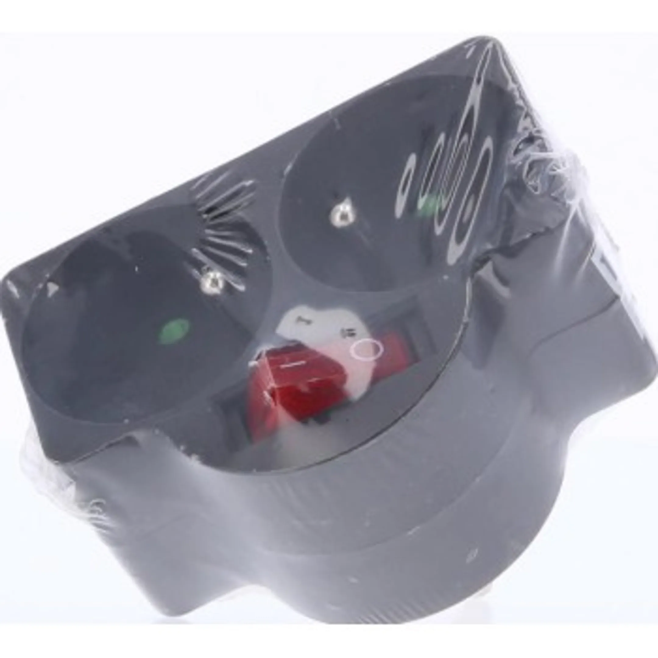 Multiprise double 2 x 16 A+ avec interrupteur - Noir