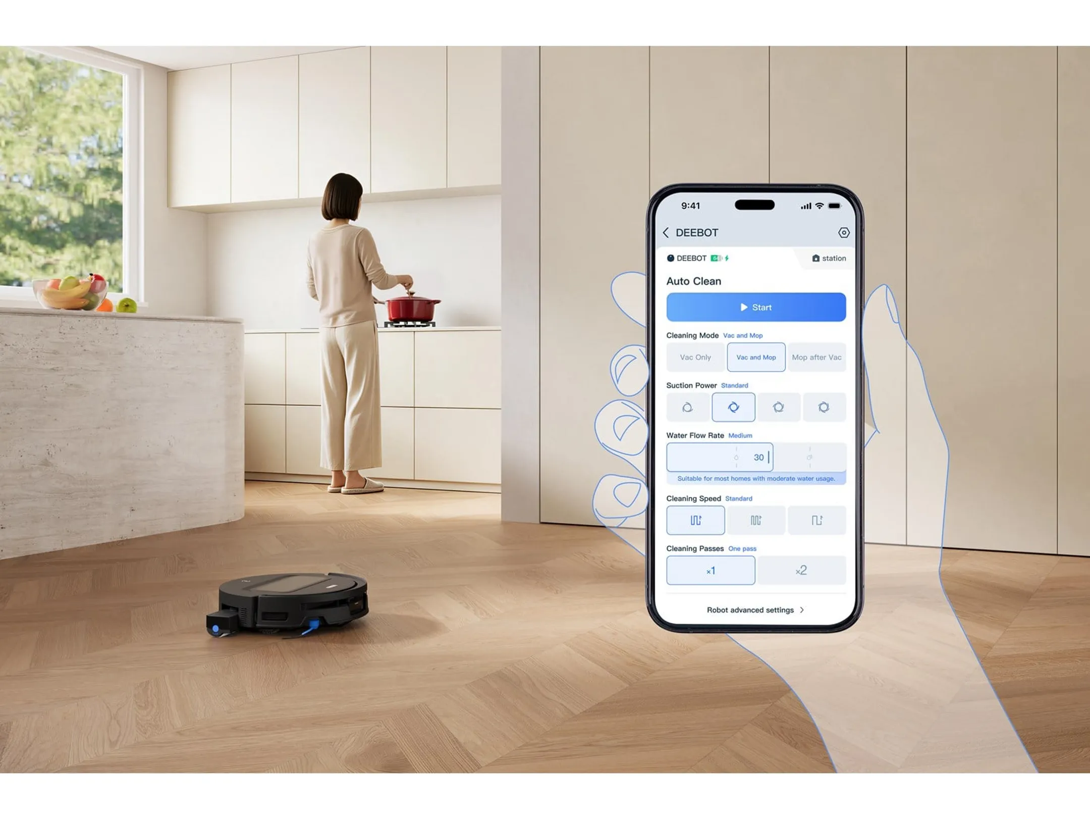 Aspirateur robot 2en1 Deebot T90 Max Pro Omni