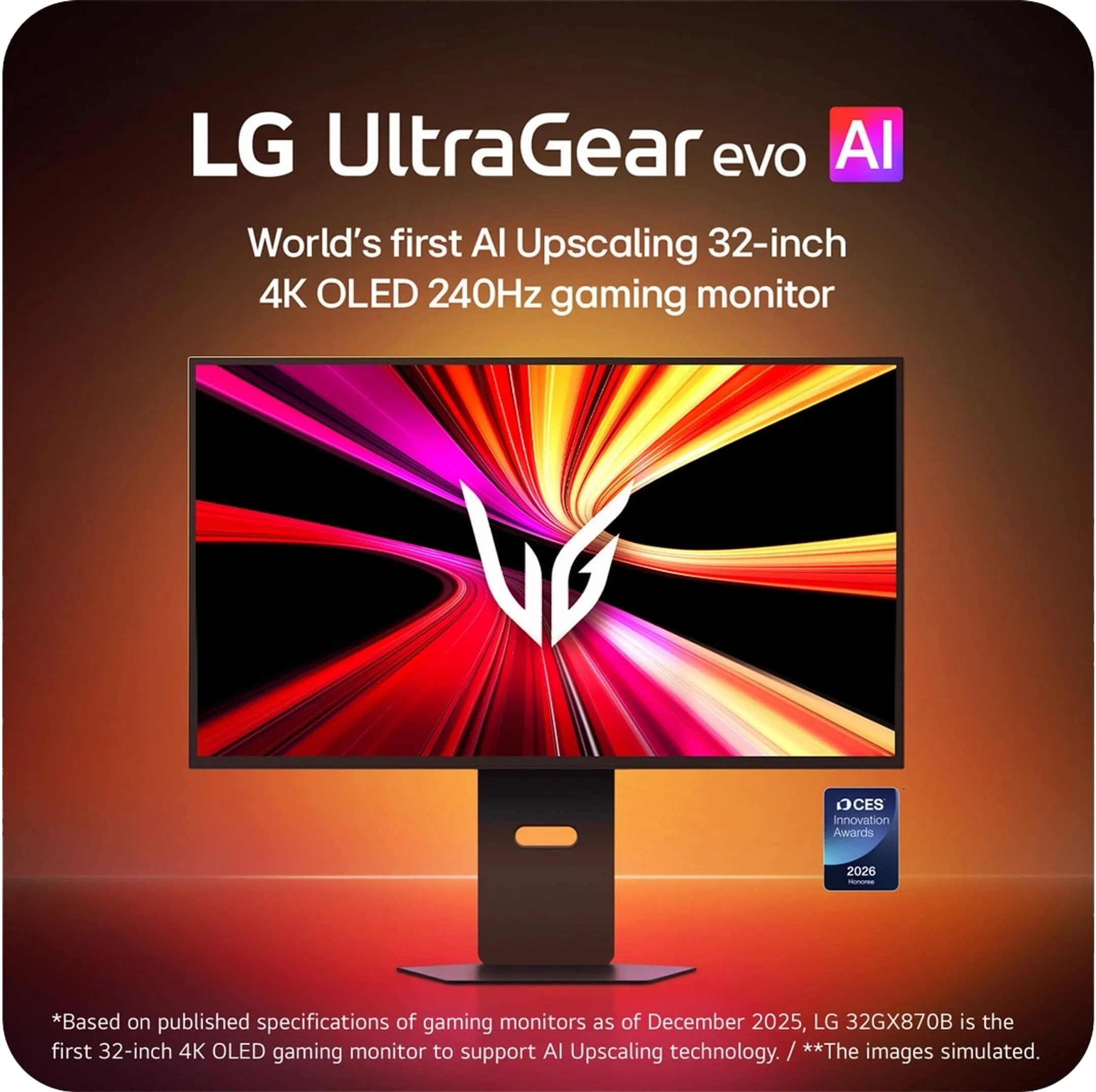 32GX870B-B.AEU Gaming - 32" 4K Ultra HD