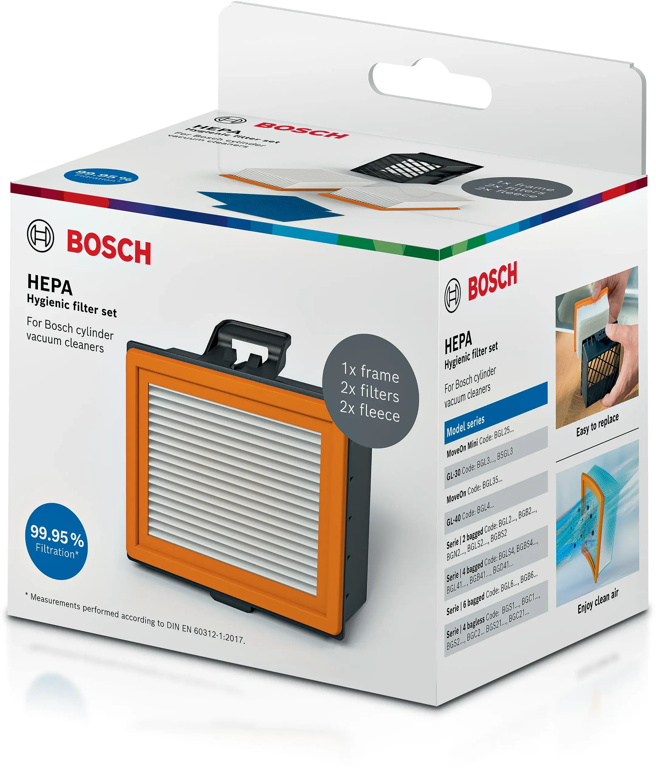 HEPA Hygiëne filter BBZ160HF