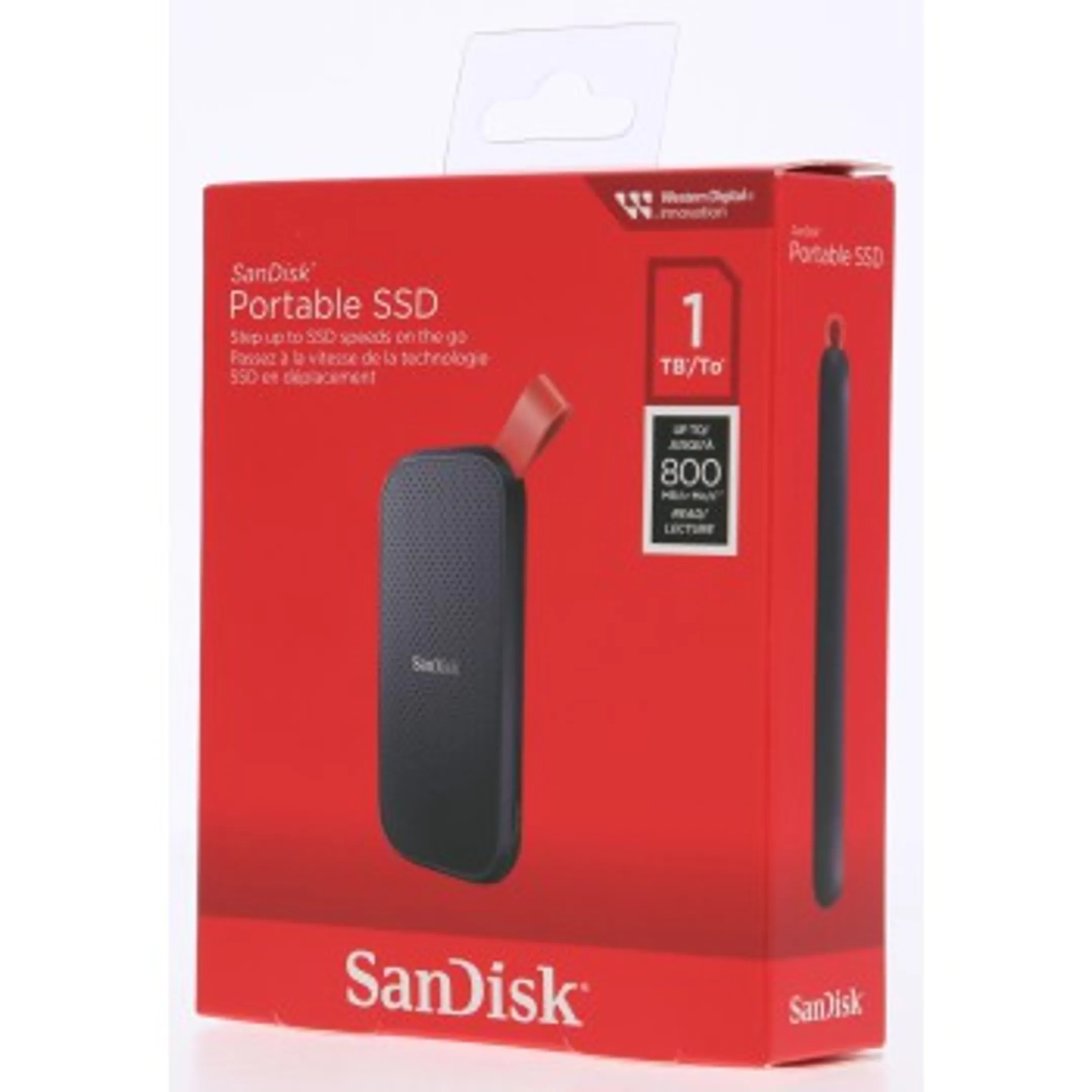 Disque SSD portable 1 To, 800 Mo/s, USB 3.2