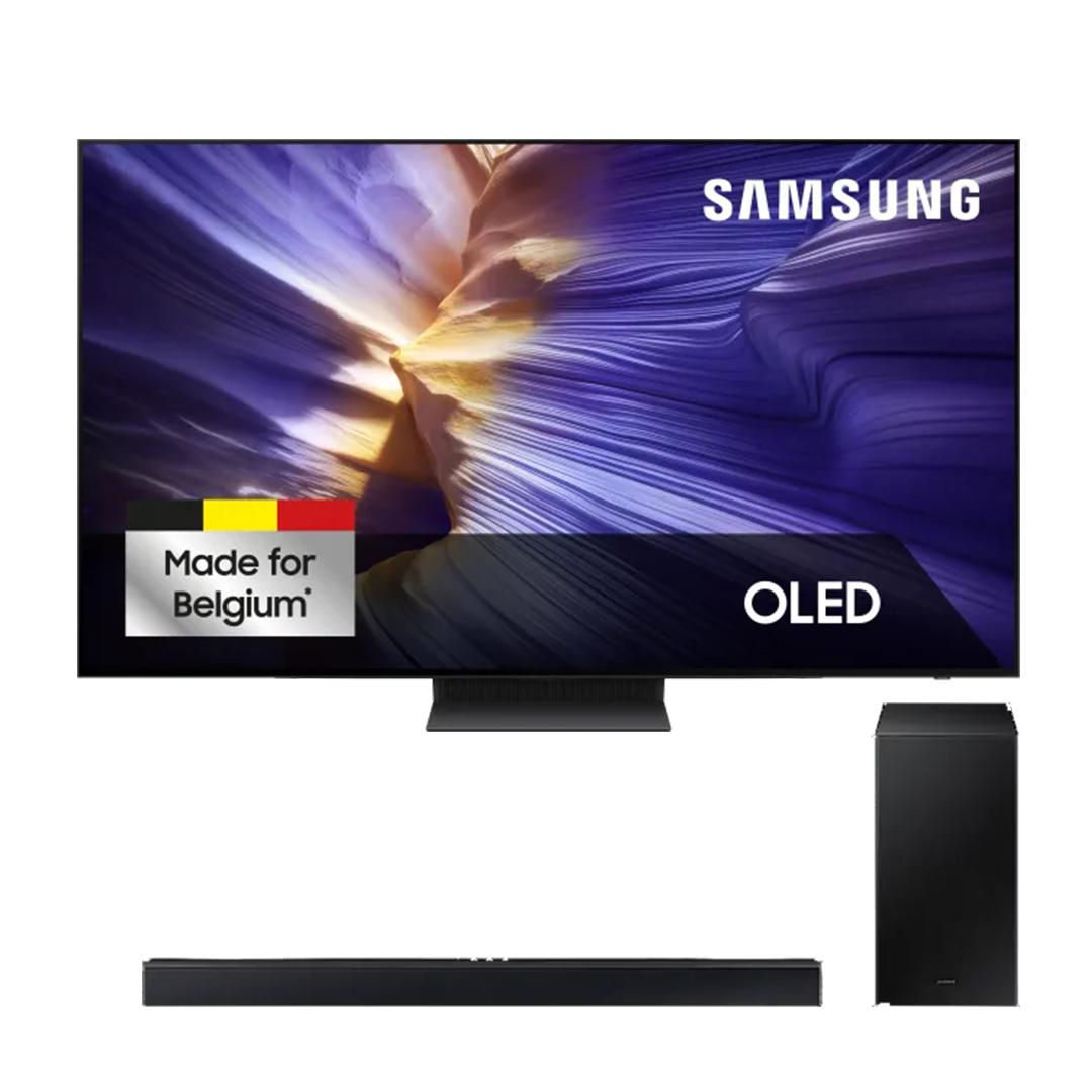 Samsung Bundel - OLED TV 4K QE65S92F (2025) - 65 inch + HW-C450 soundbar - 2.1 kanalen