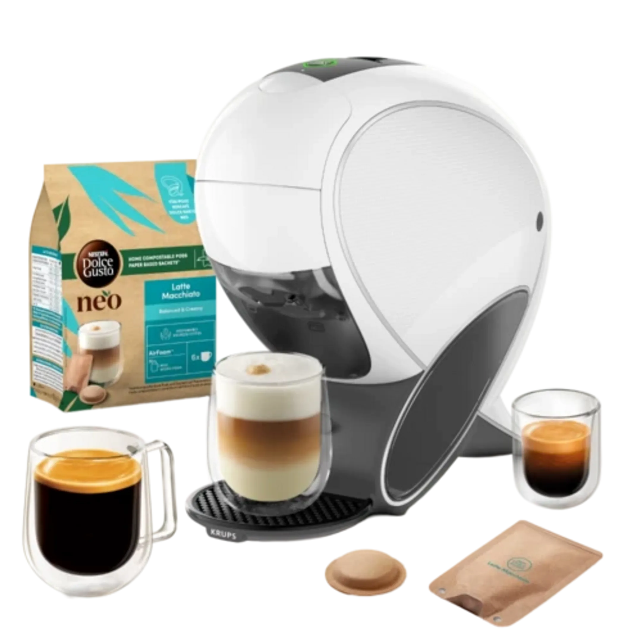 Machine à café NESCAFÉ Dolce Gusto NEO Latte YY6000FD avec dosettes