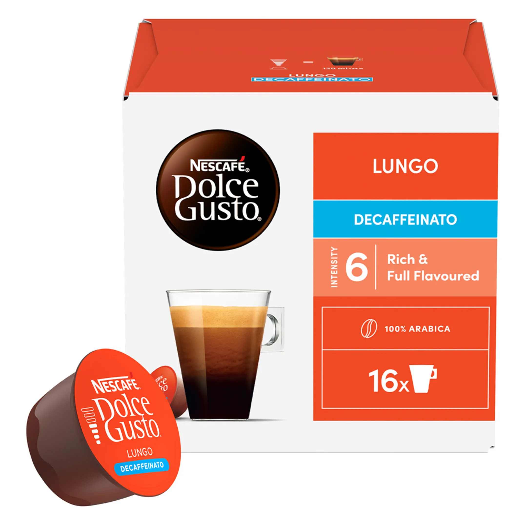 NESCAFÉ Dolce Gusto Lungo Decaf 16 capsules
