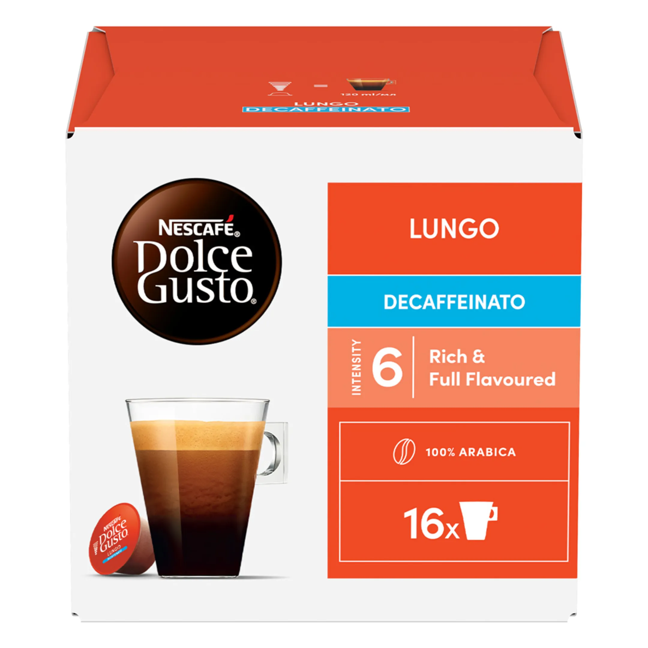 NESCAFÉ Dolce Gusto Lungo Decaf 16 capsules
