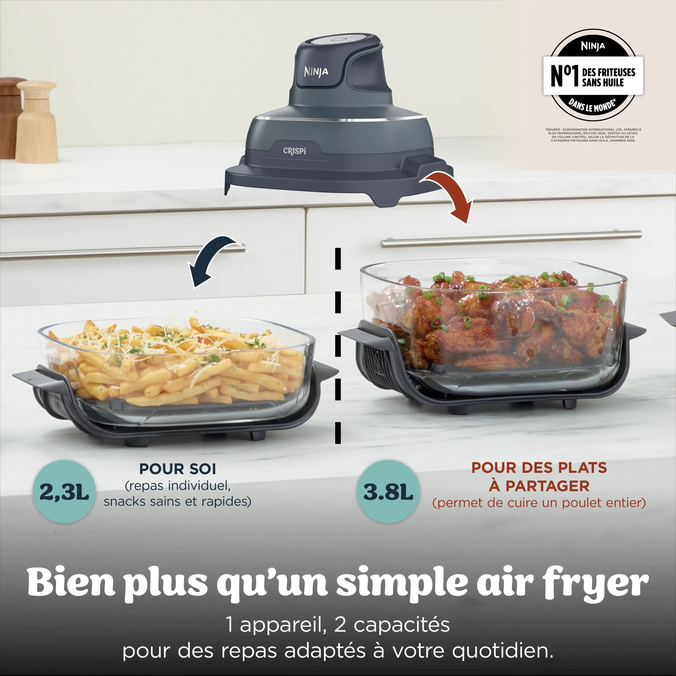 Airfryer CRISPi 4-en-1 FN201EUBL1