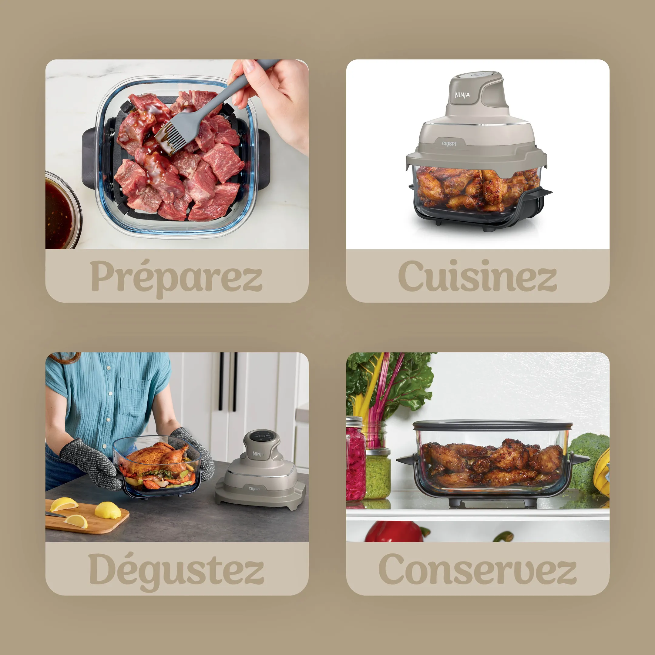 Airfryer CRISPi 4 en 1 FN201EUSD2