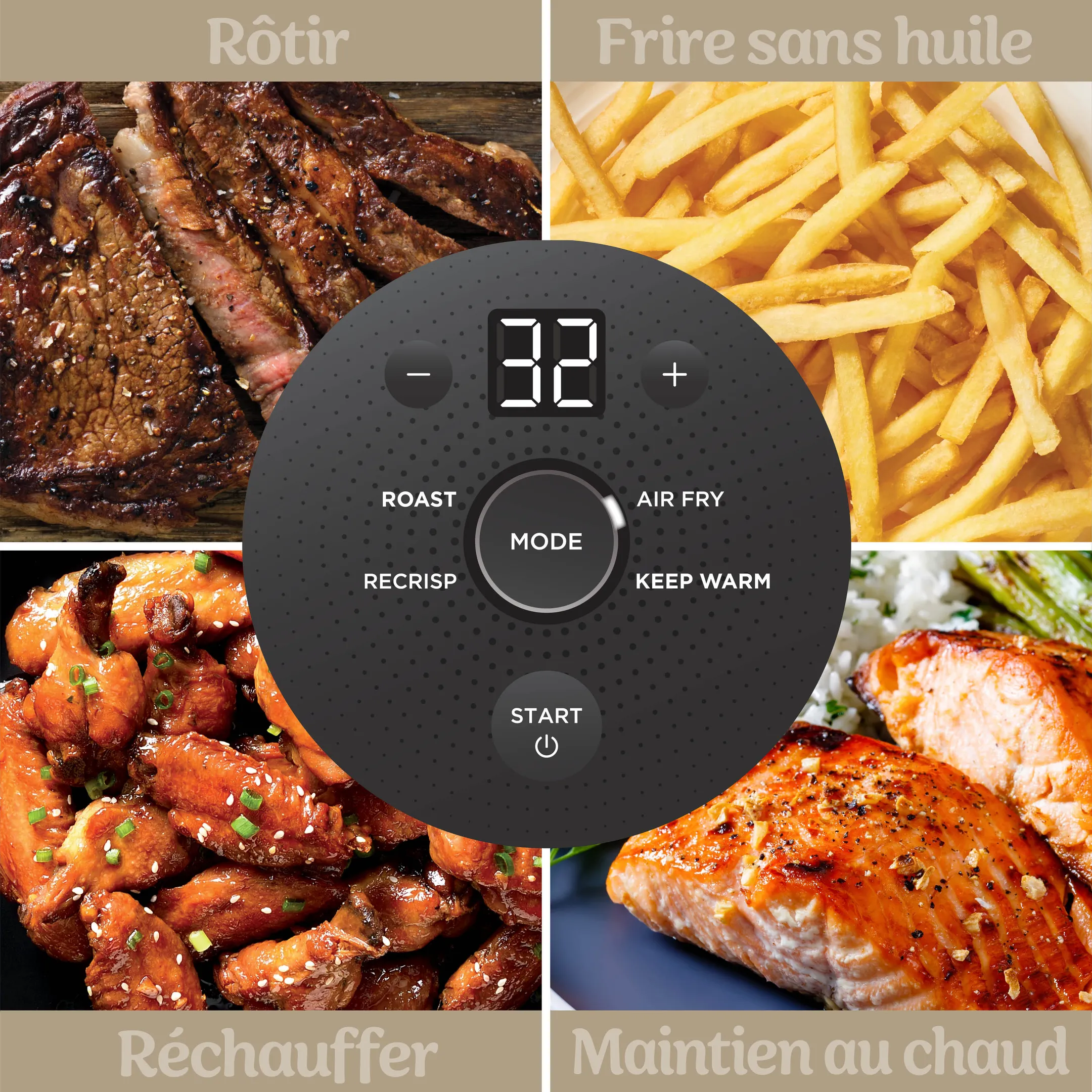 Airfryer CRISPi 4 en 1 FN201EUSD2