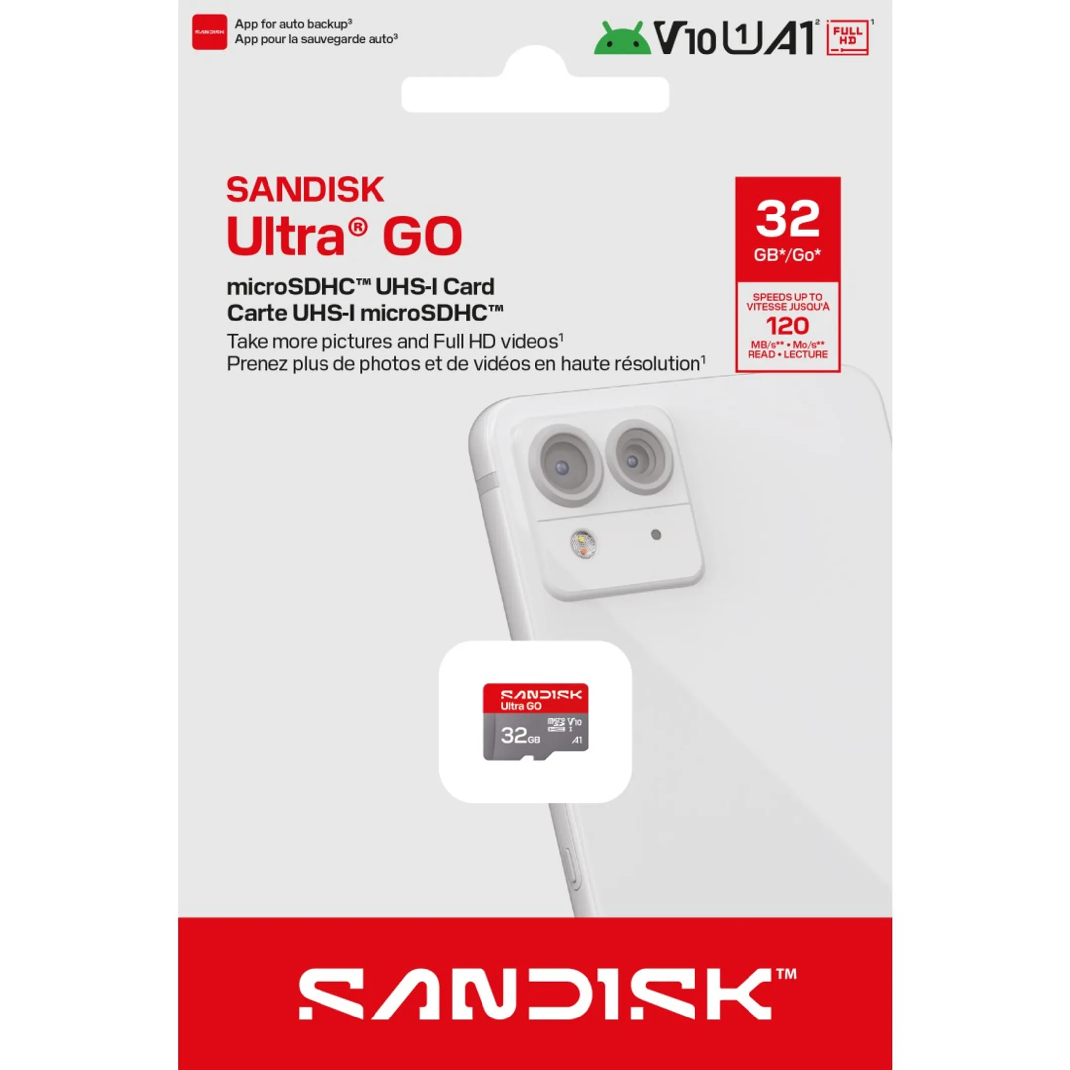 MicroSDHC Ultra GO 32GB