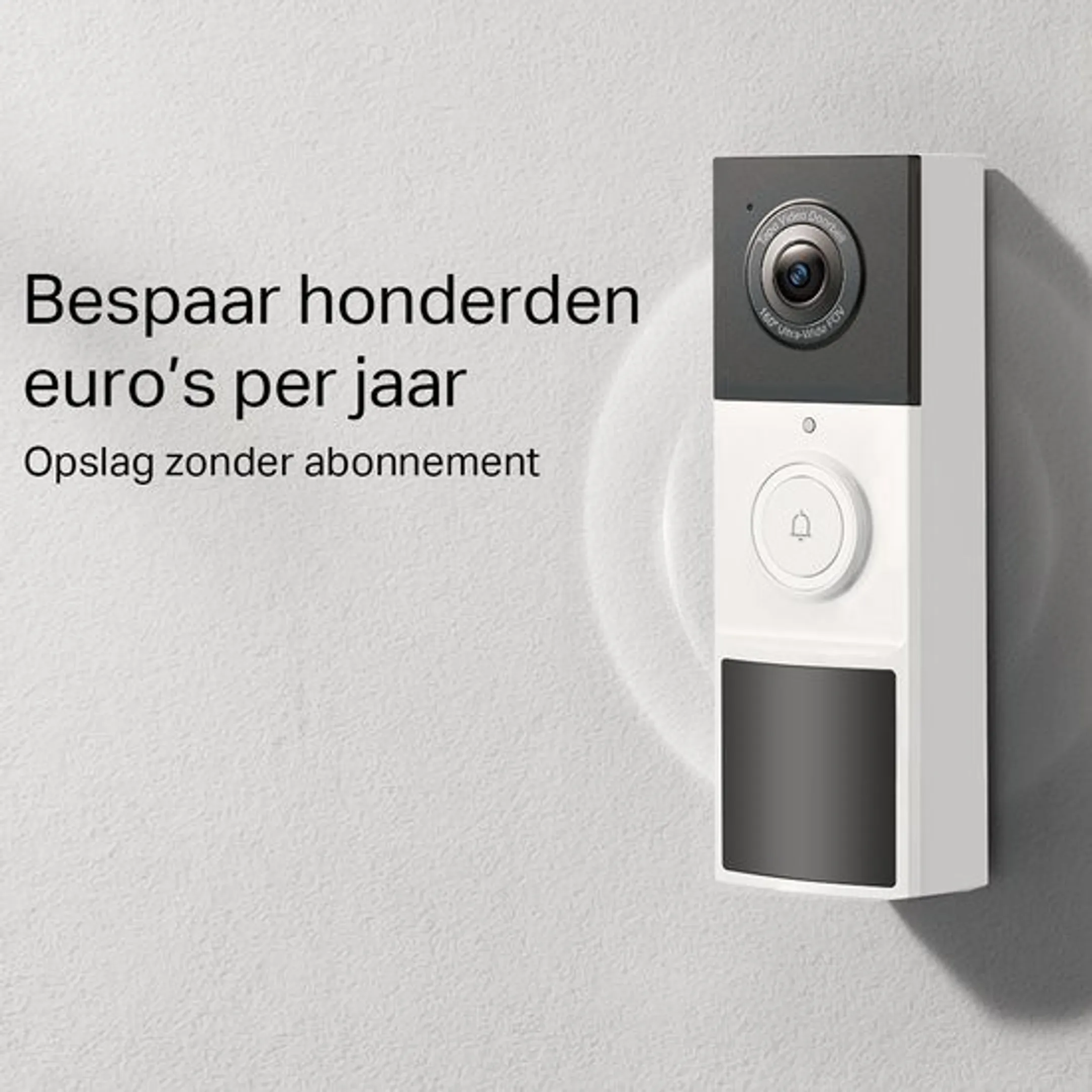 D210 Draadloze video deurbel op batterij - Inclusief chime/gong 