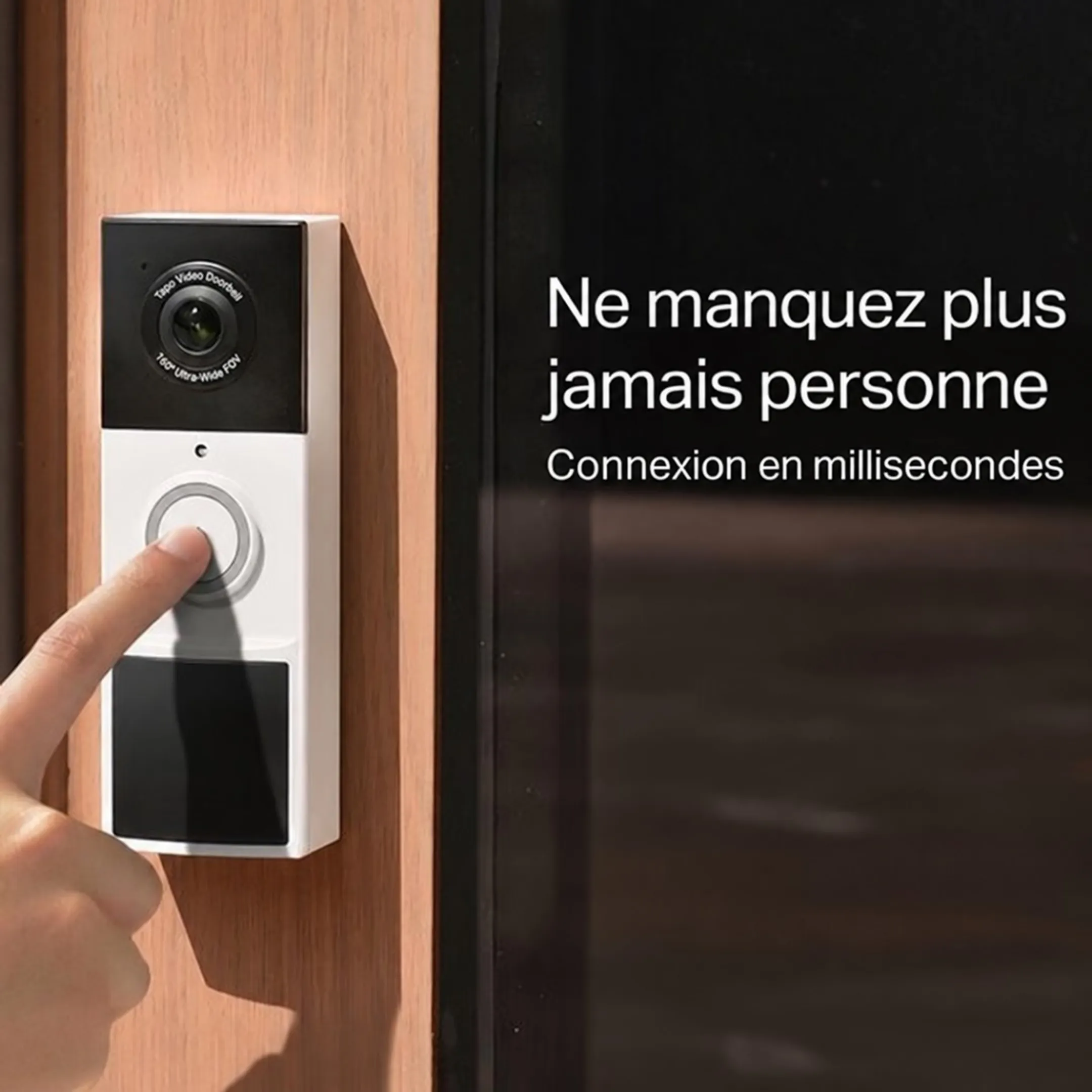D210 Sonnette vidéo sans fil sur batterie - Carillon inclus