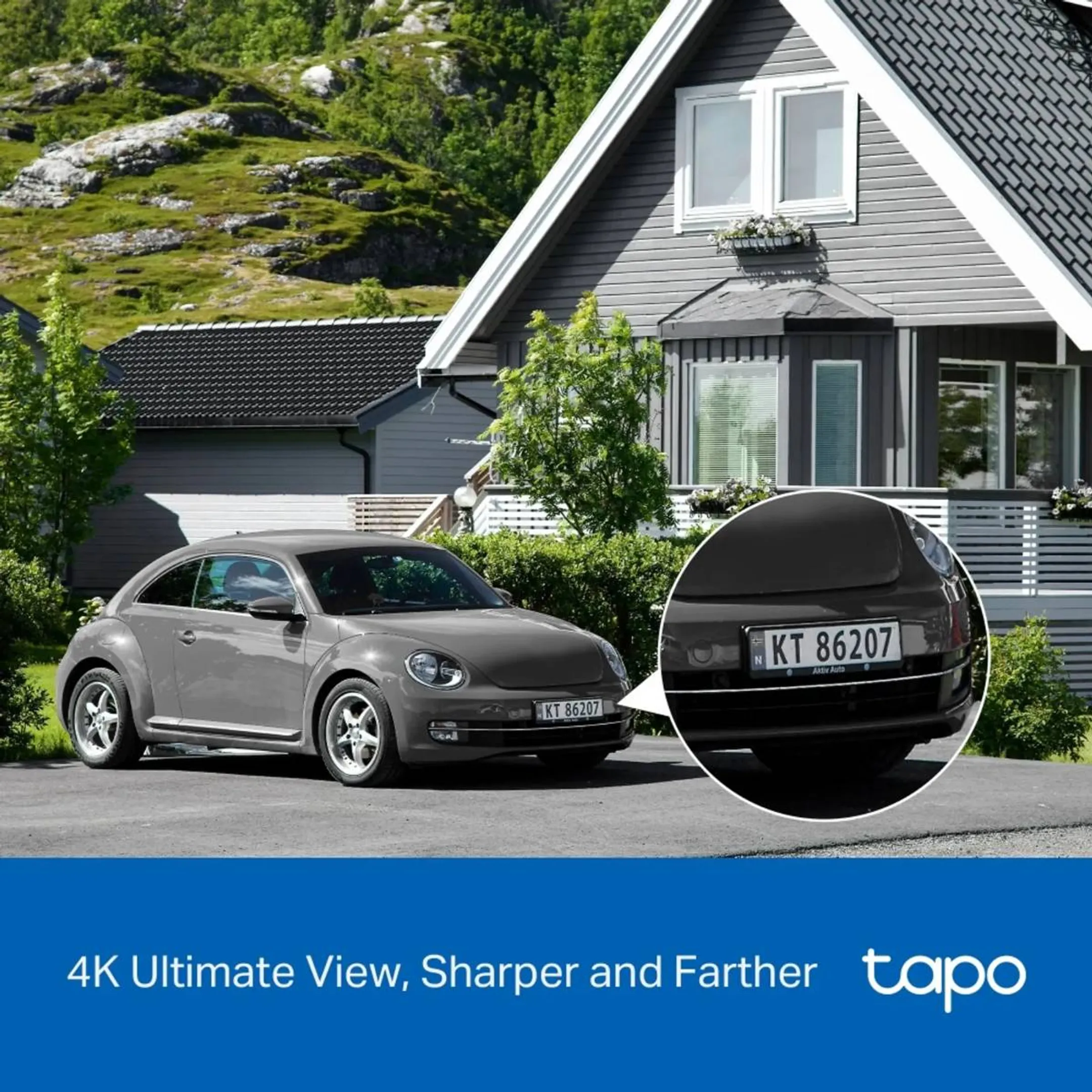 TC92 KIT Draadloze Beveiligingscamera 4K met Zonnepaneel - Wit