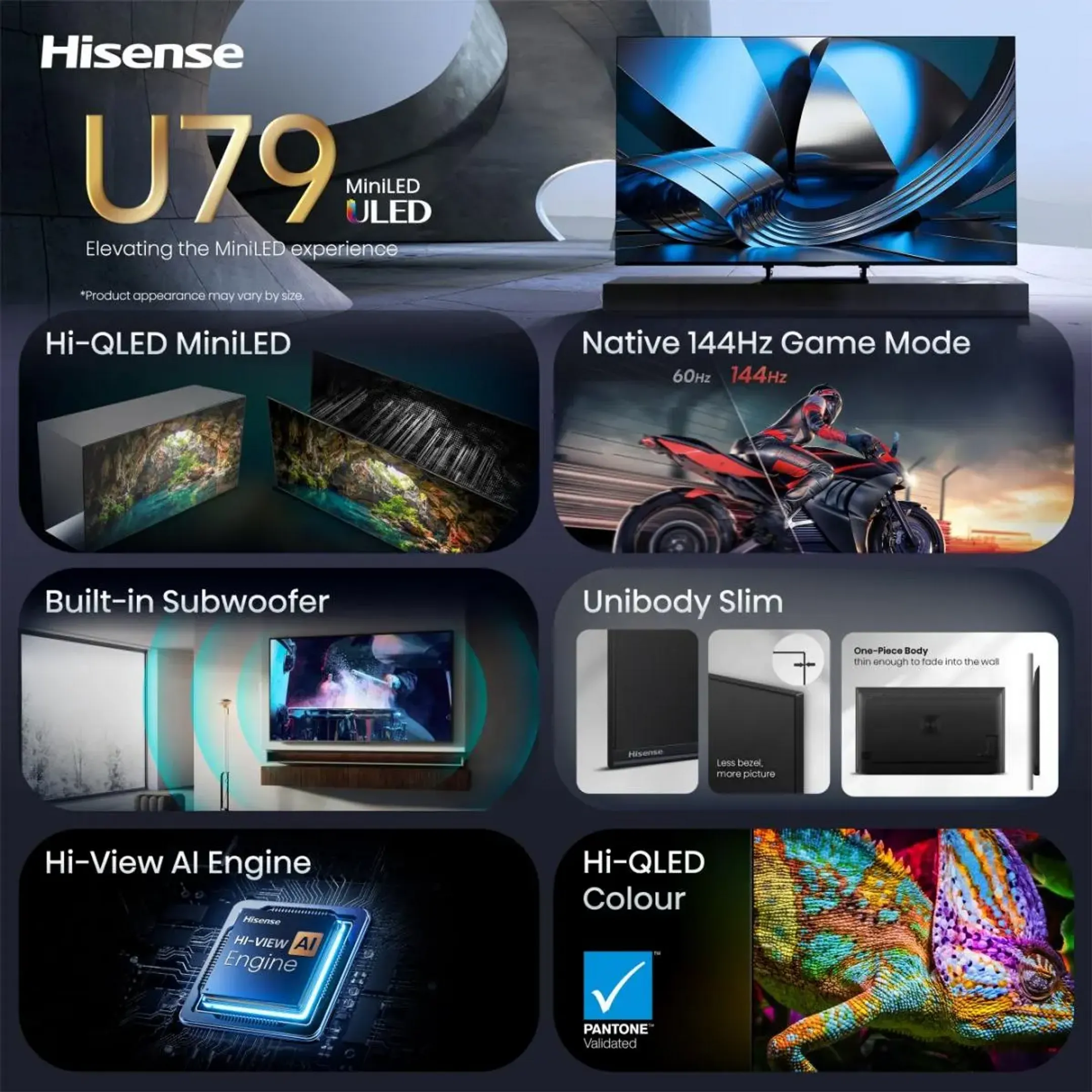 ULED MiniLED 4K TV 75U79SE (2026) - 75 pouces