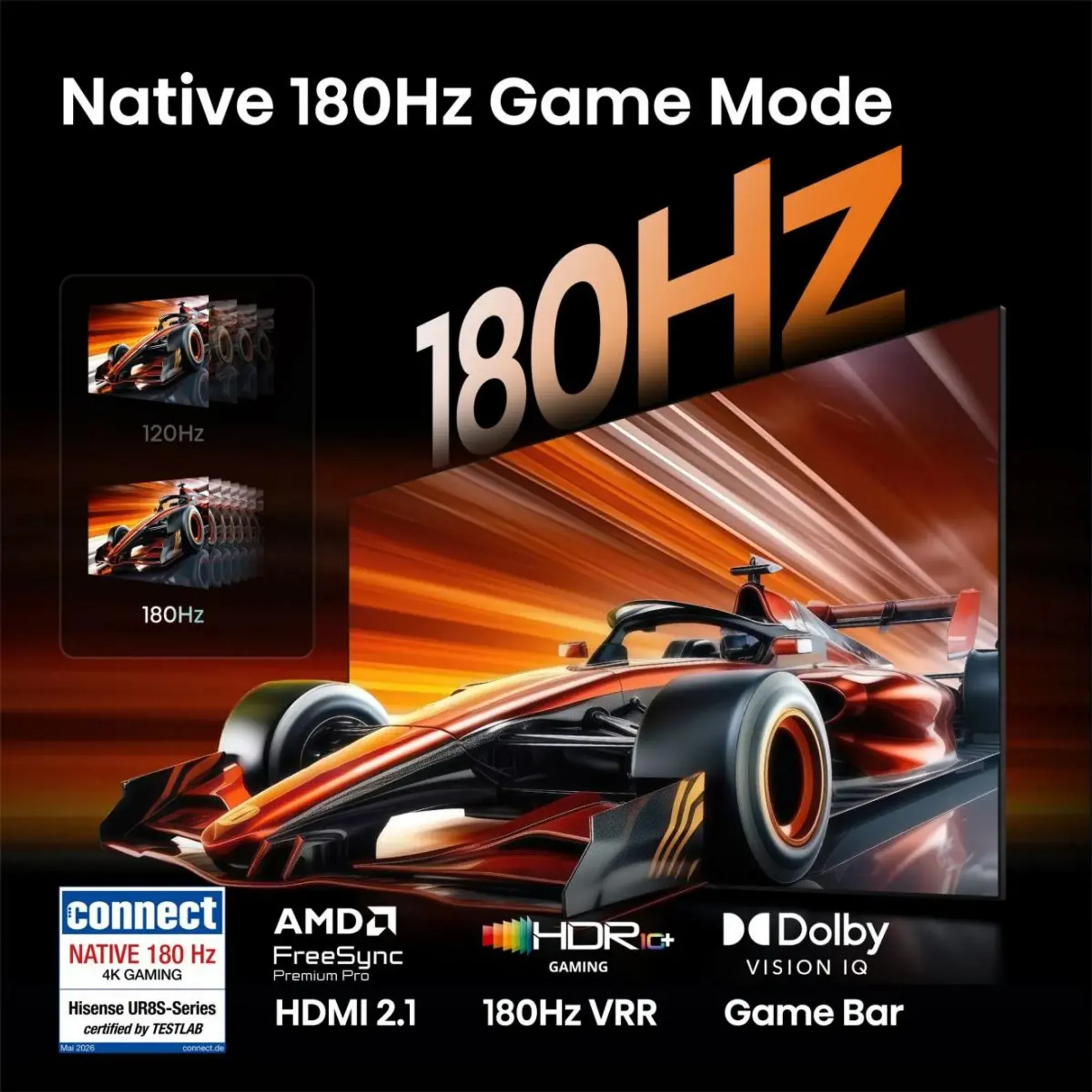 RGB MiniLED 4K TV 75UR8S (2026) - 75 pouces