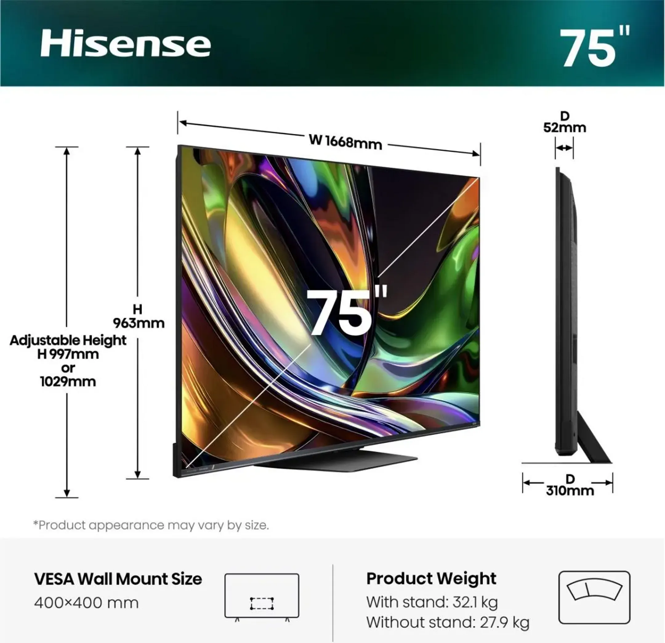 RGB MiniLED 4K TV 75UR8S (2026) - 75 pouces