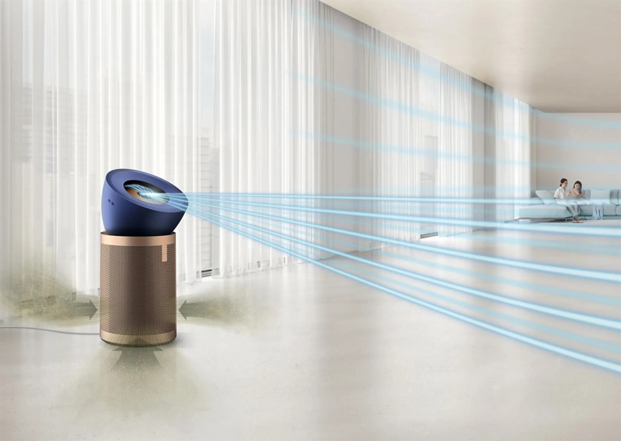 Big & Quiet Air Purifier Activated K-Carbon Filter