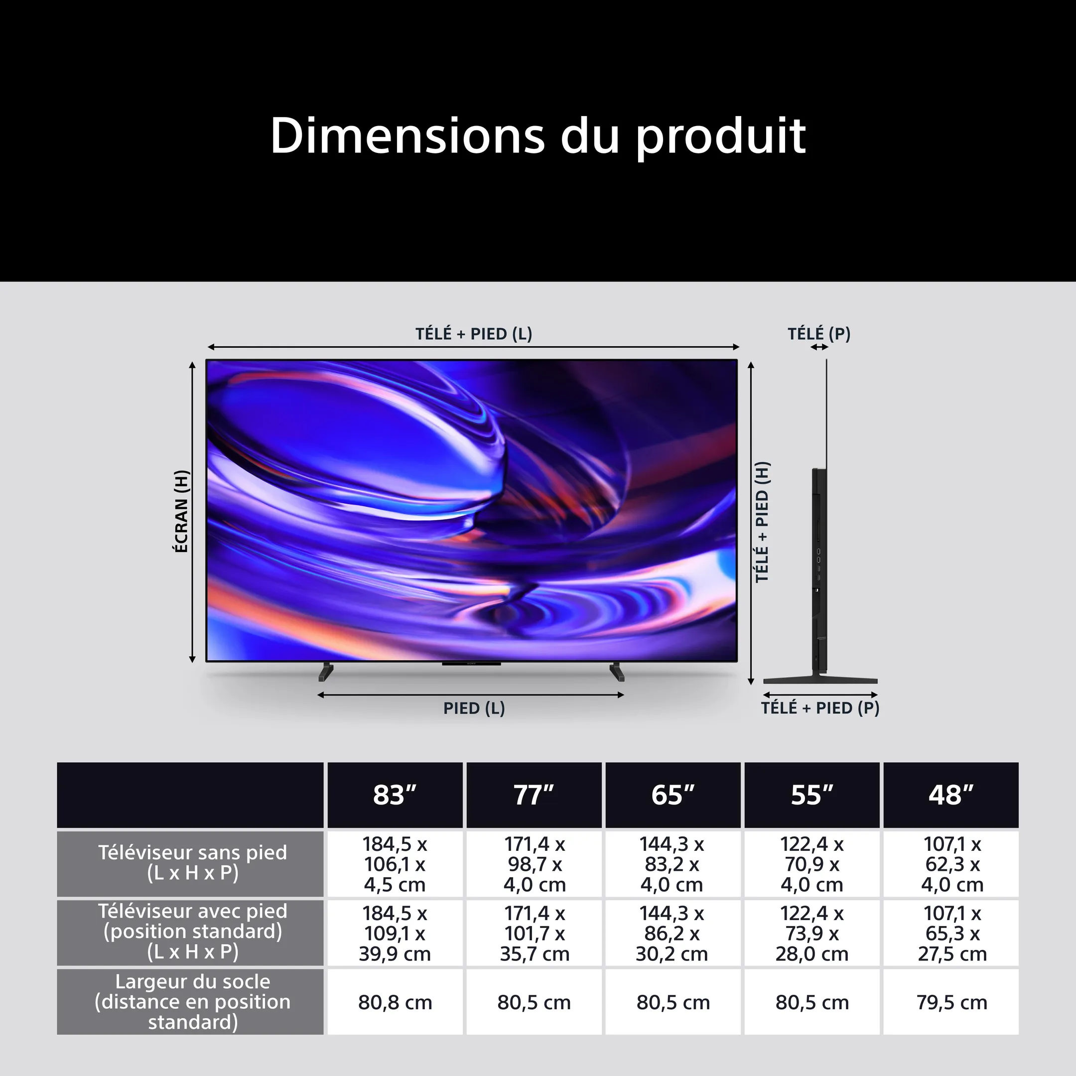 OLED 4K TV Bravia 6 K65A69PB (2026) - 65 pouces