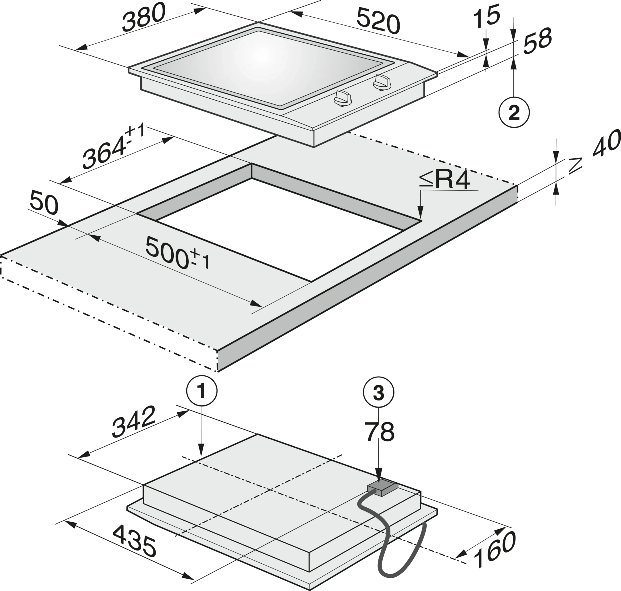 Teppanyaki encastrable CS1327Y